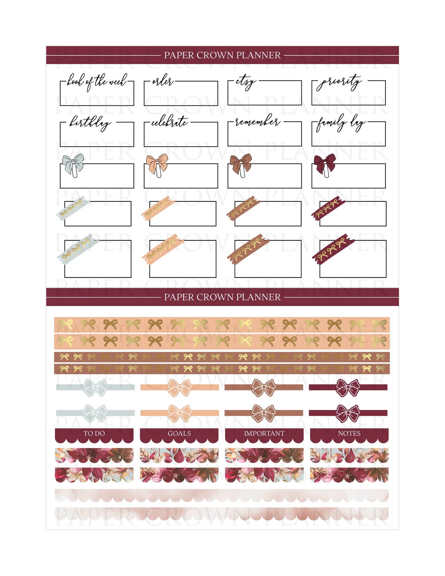 BURGUNDY FALL // Weekly Kit