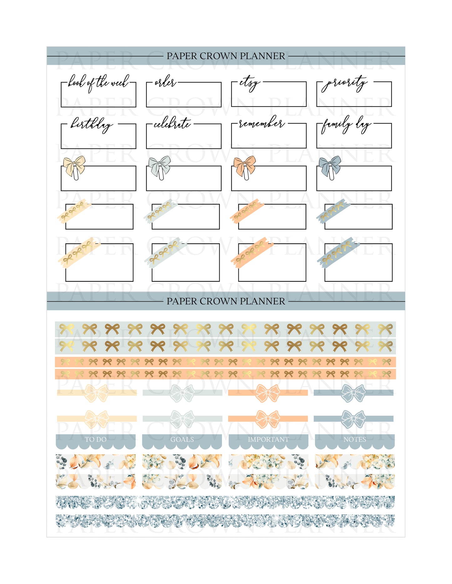 AUTUMN TREASURES Weekly Planner Stickers
