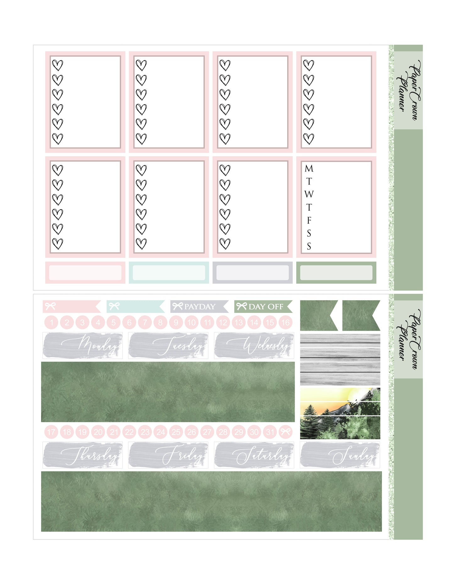 CAMPING // Weekly Planner Stickers
