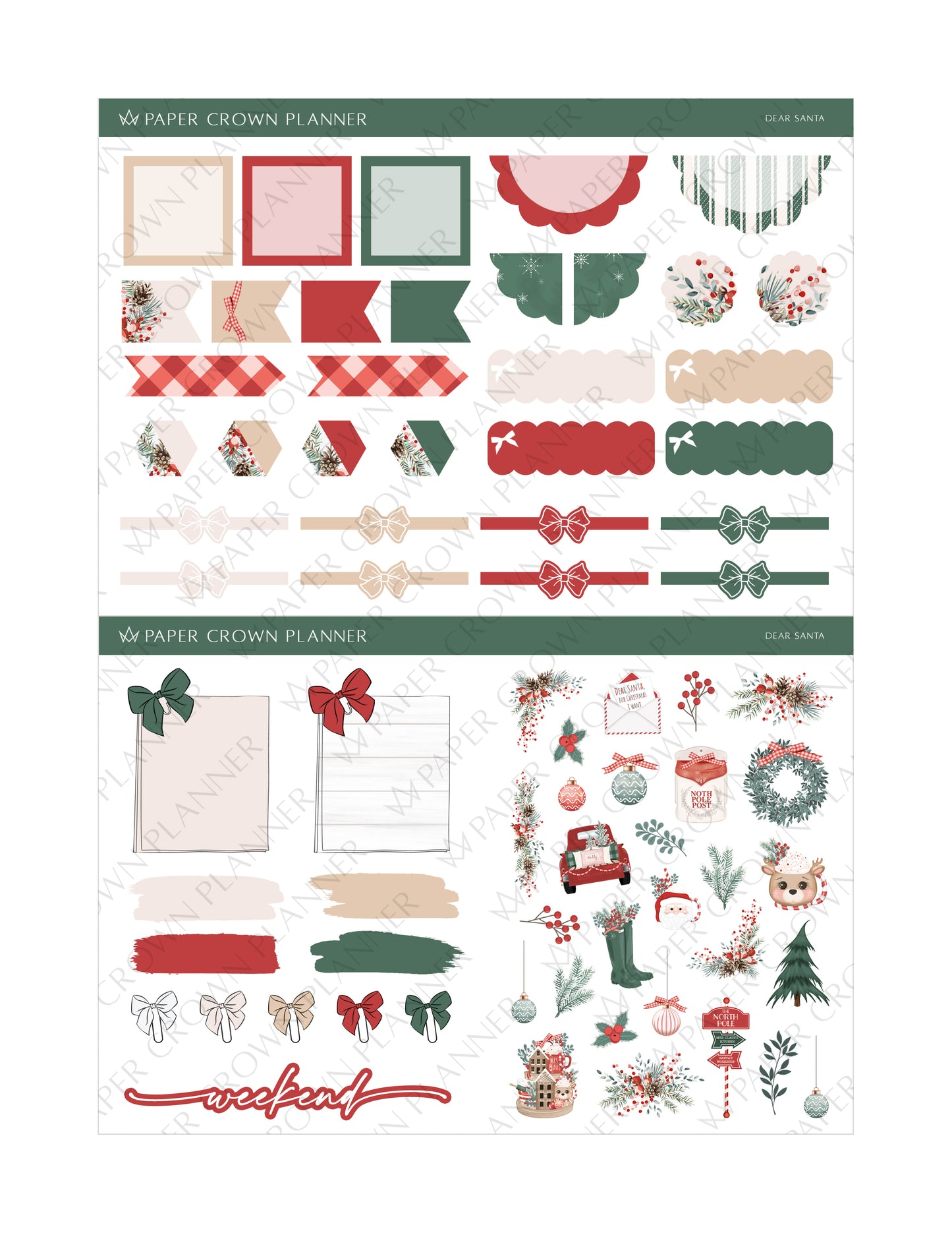DEAR SANTA // Weekly Kit