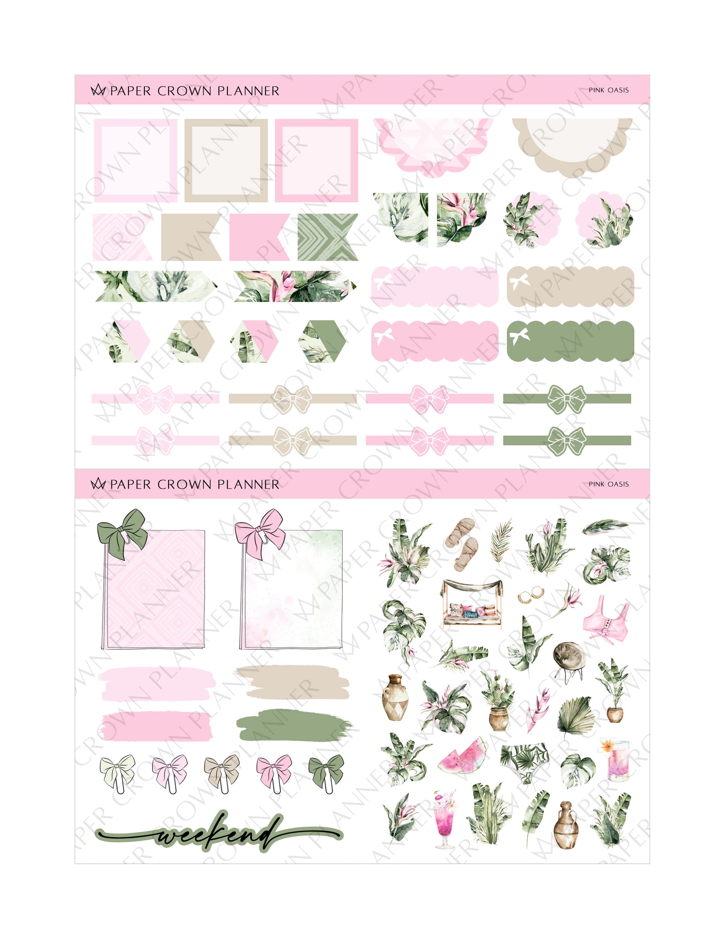 PINK OASIS // Weekly Kit