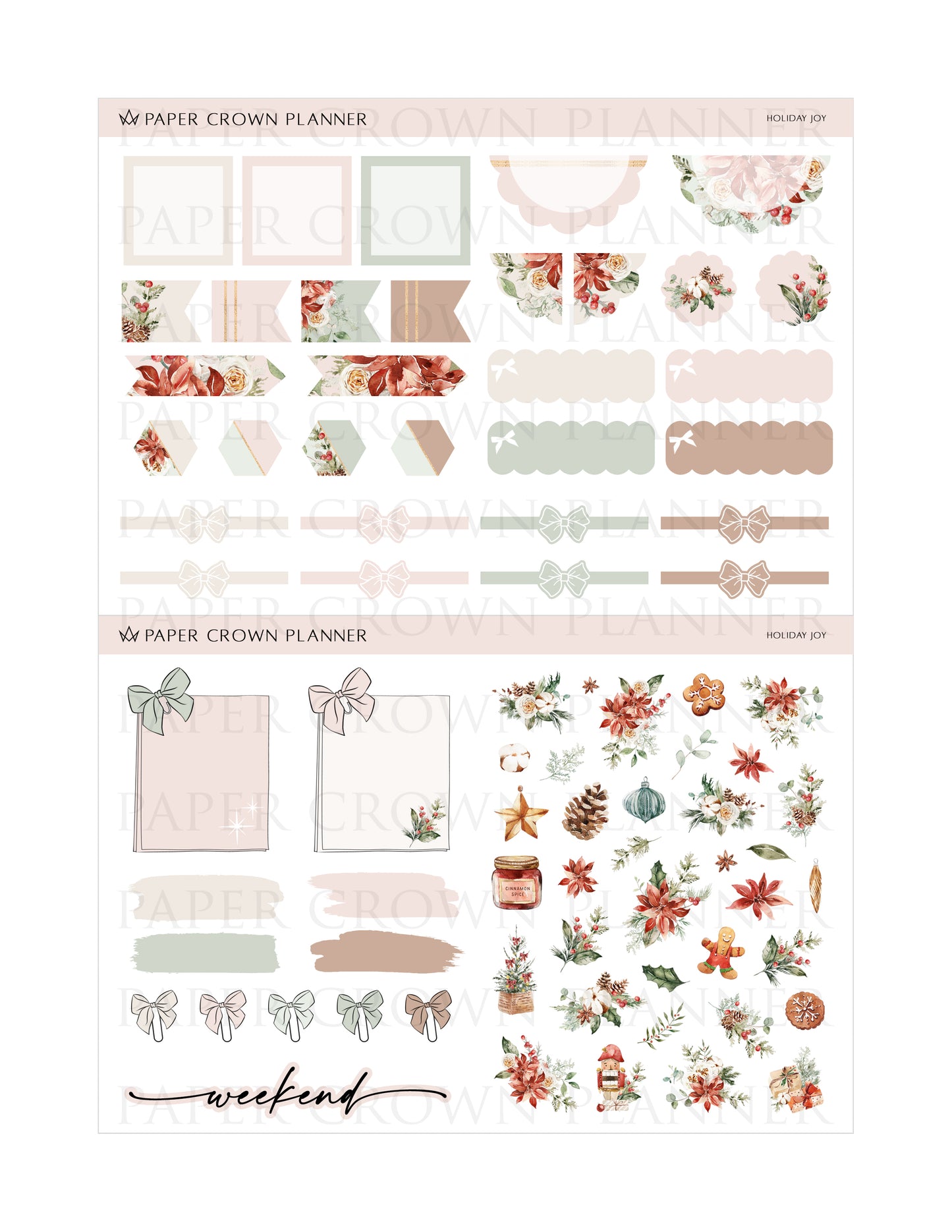 HOLIDAY JOY // Weekly Kit