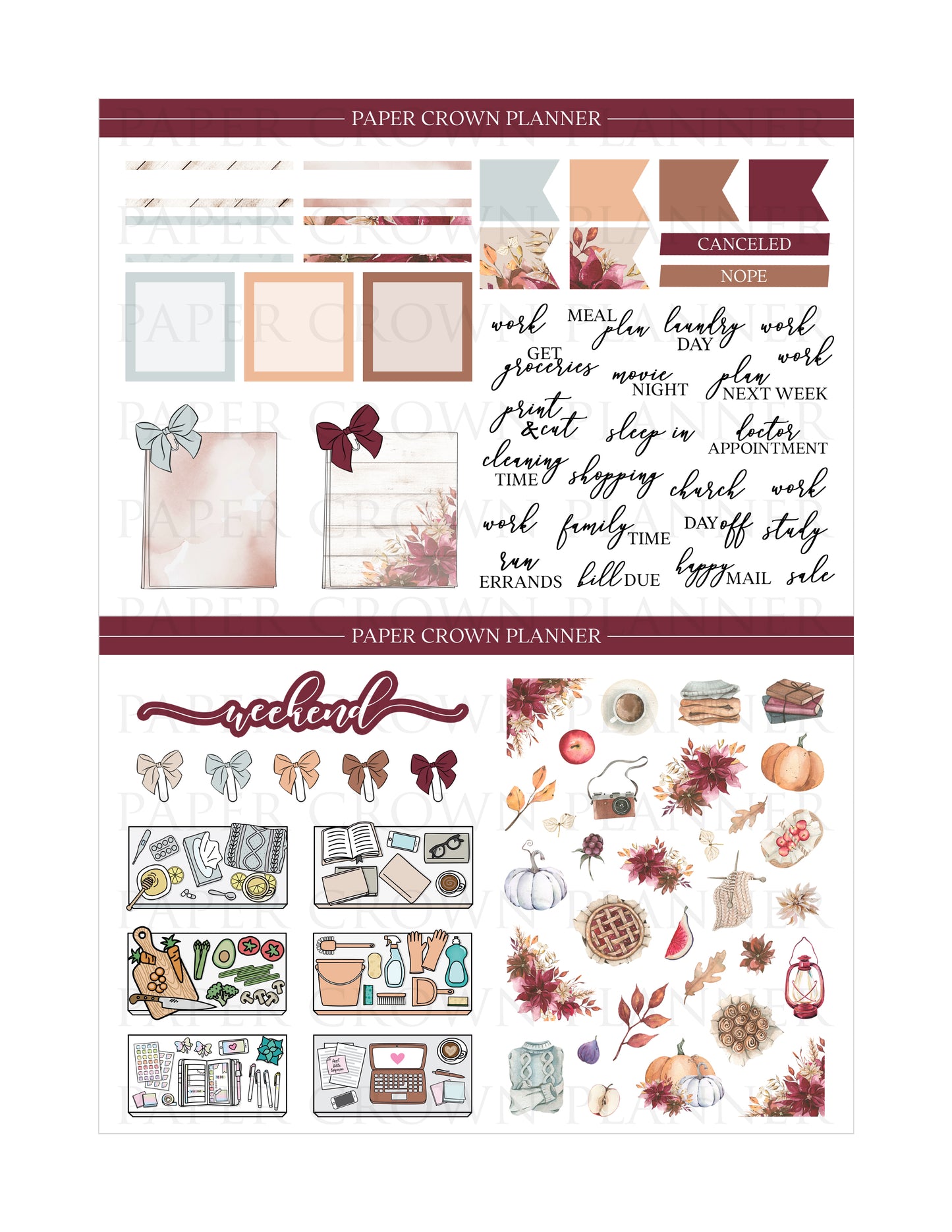 BURGUNDY FALL // Weekly Kit