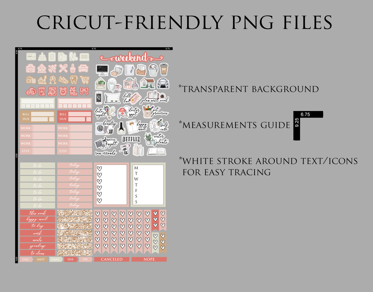 AUTUMN MOOD // Weekly Planner Stickers