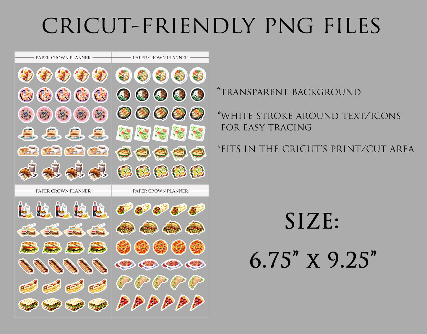 FOOD ICONS // Watercolor Icons