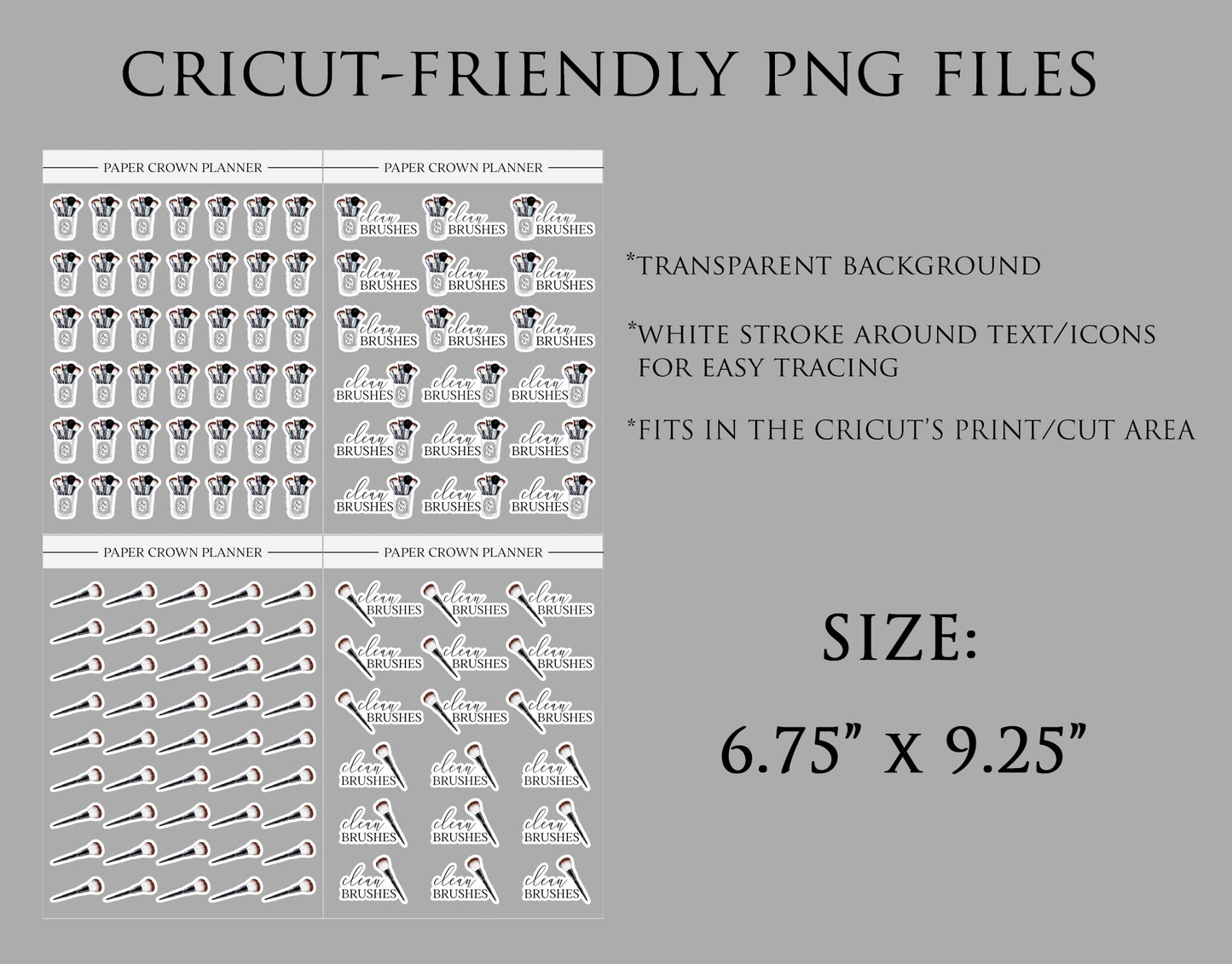 CLEAN BRUSHES // Watercolor Icons