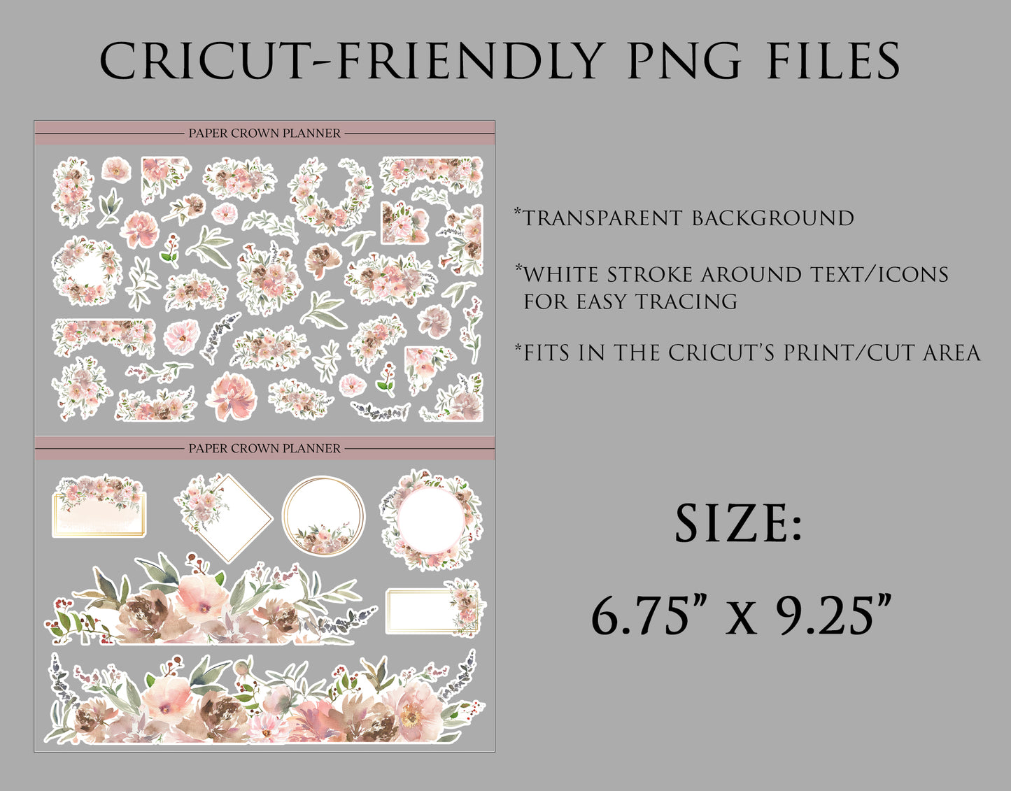 FLORAL DECO STICKERS