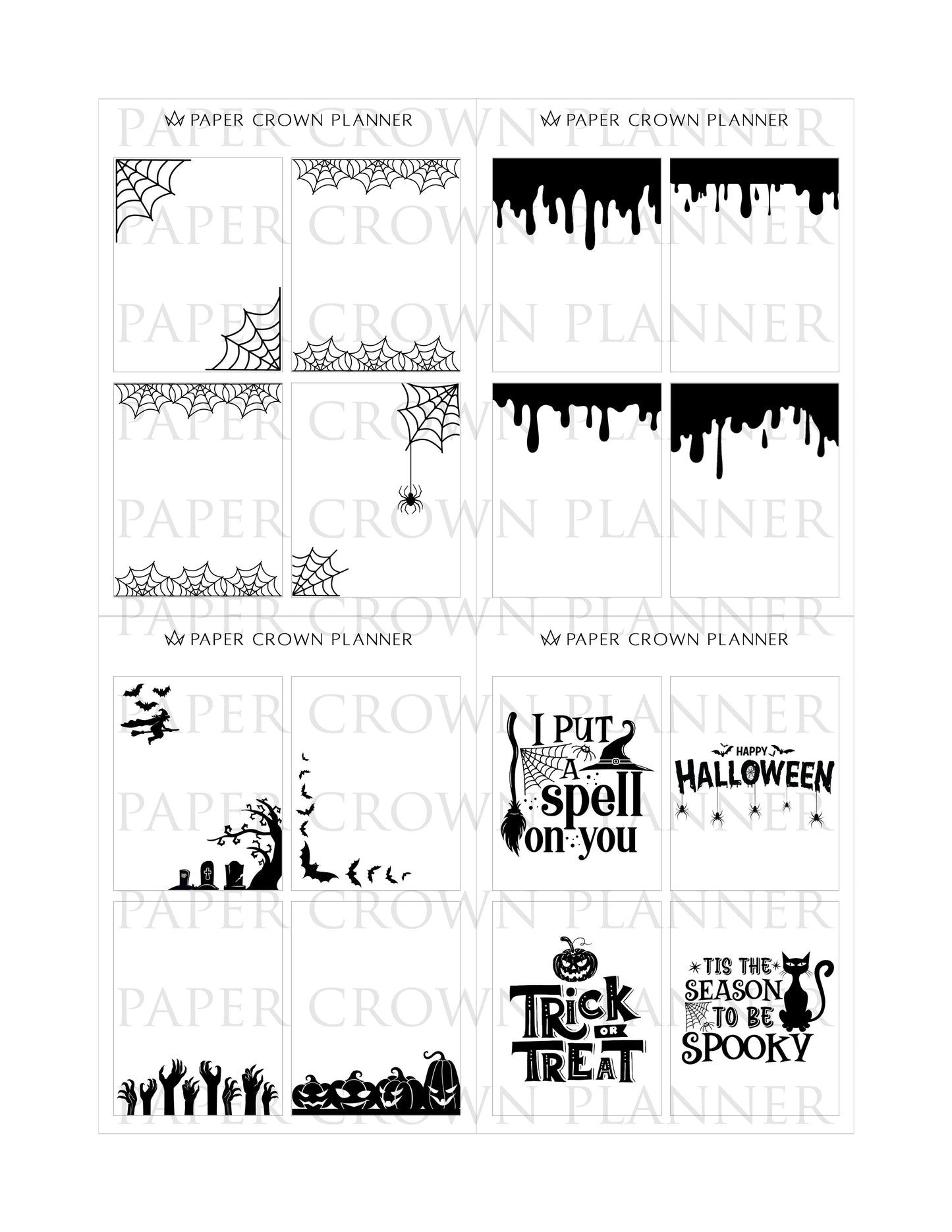 HALLOWEEN BUNDLE // Foil-ready Stickers