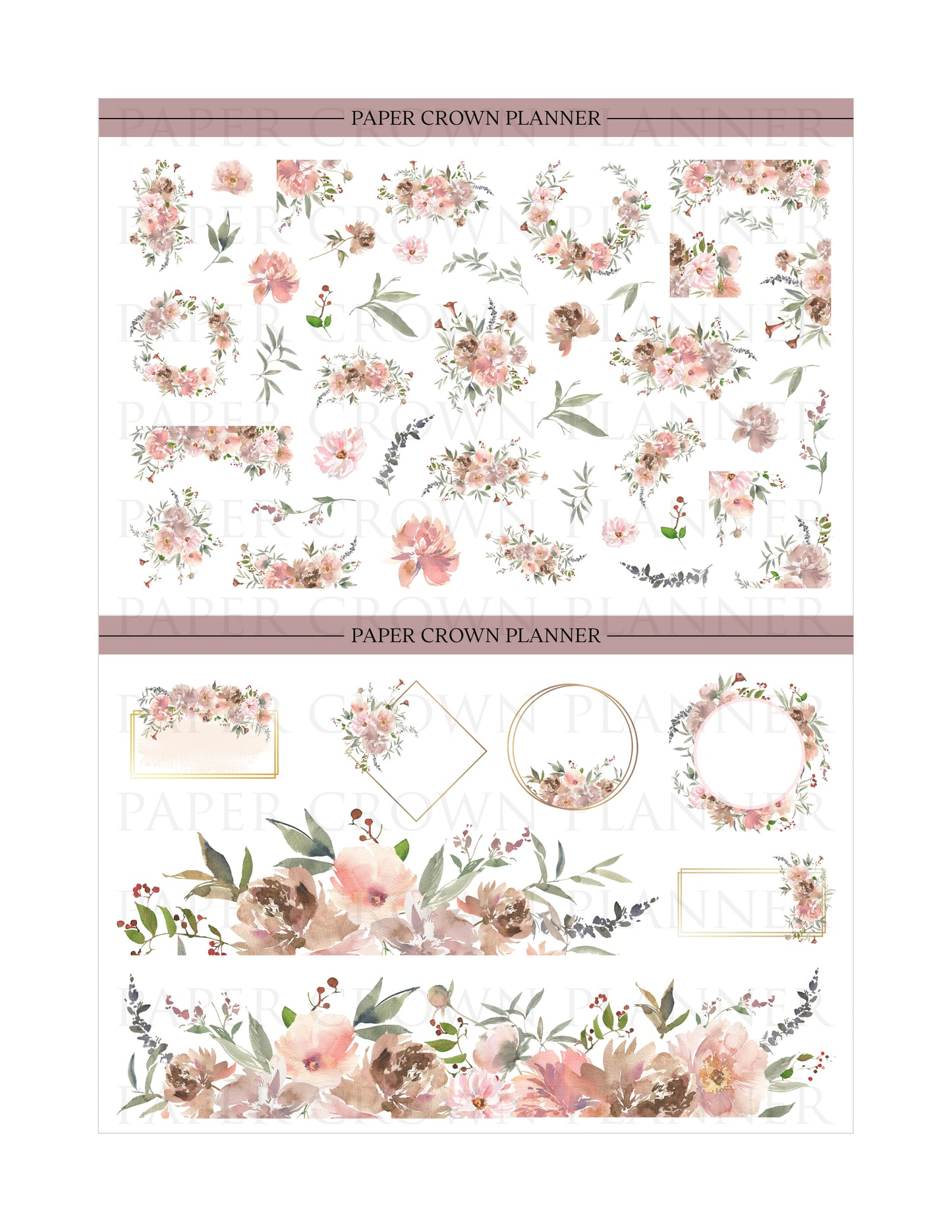 FLORAL DECO STICKERS