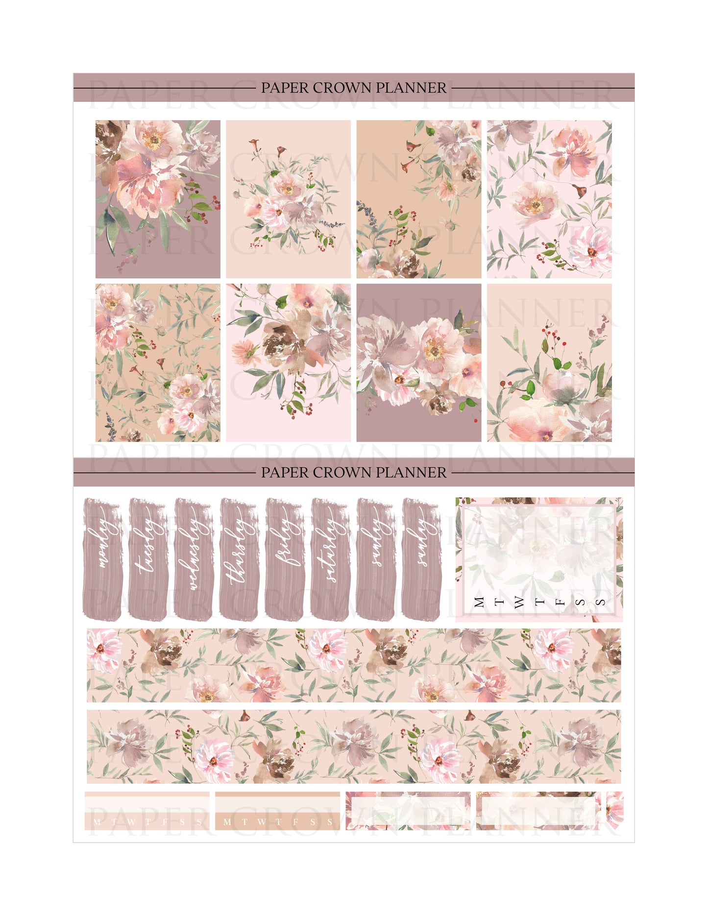 FLORAL DECO STICKERS