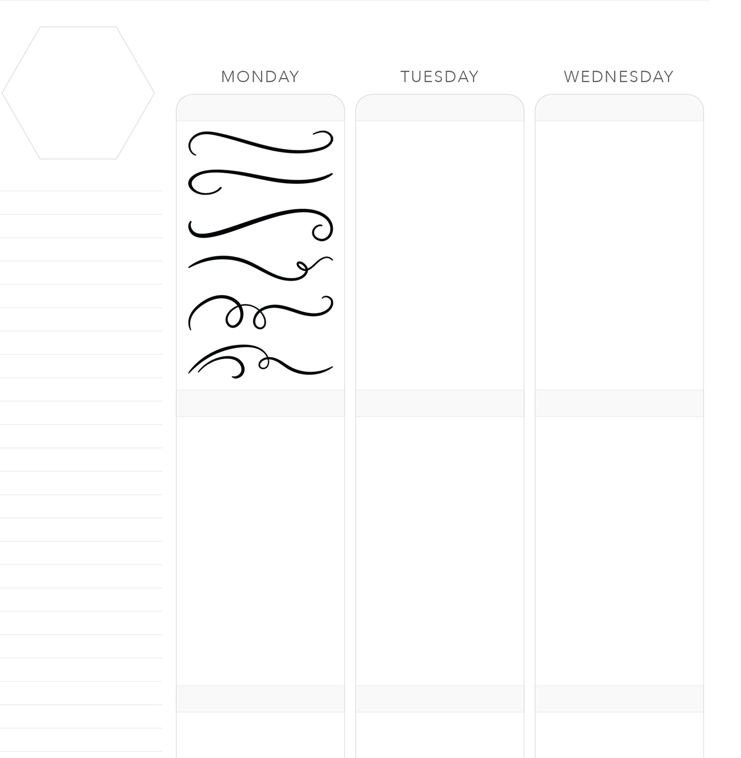 FLOURISHES 1 // Foil-Ready Planner Stickers
