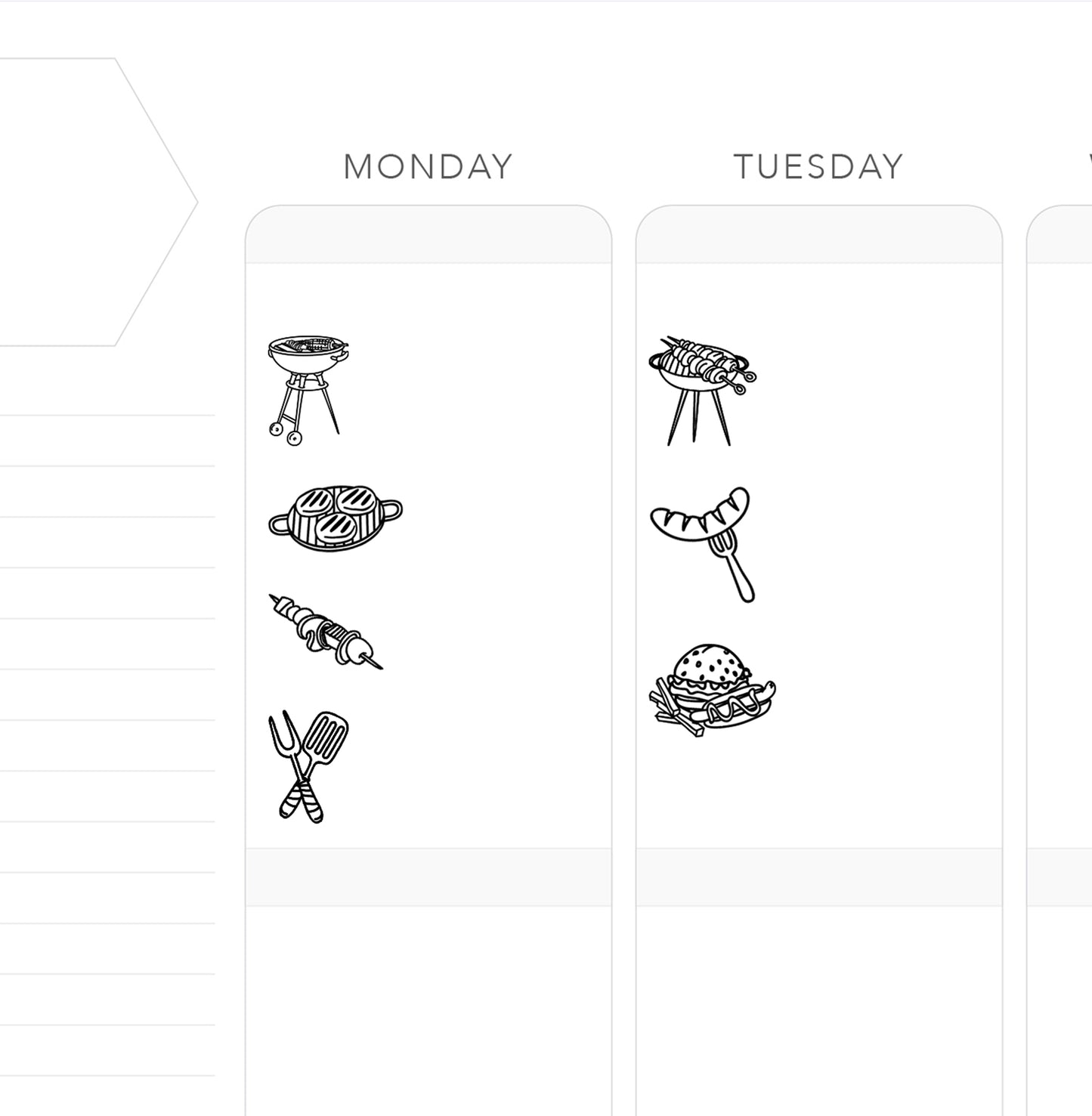 BBQ // Foil-Ready Icons