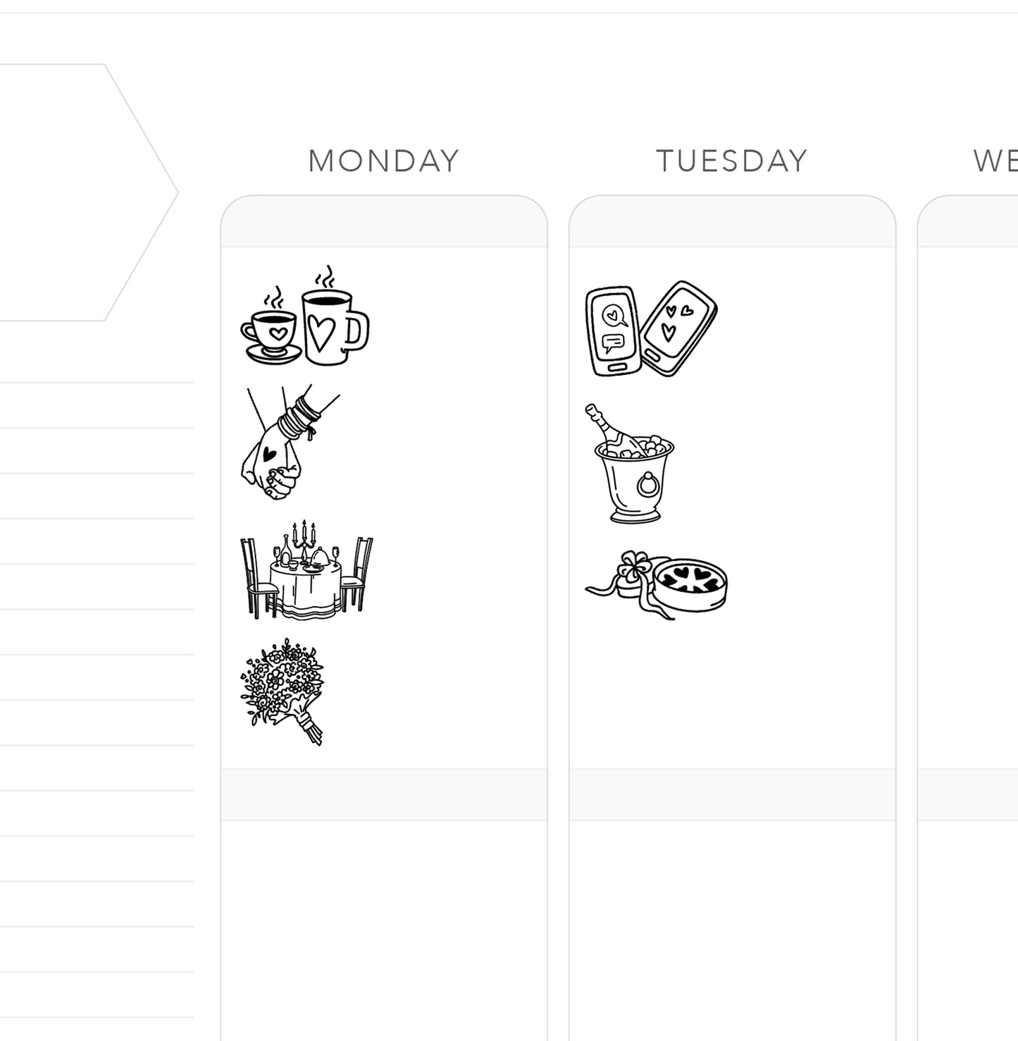 DATE // Foil-Ready Icons