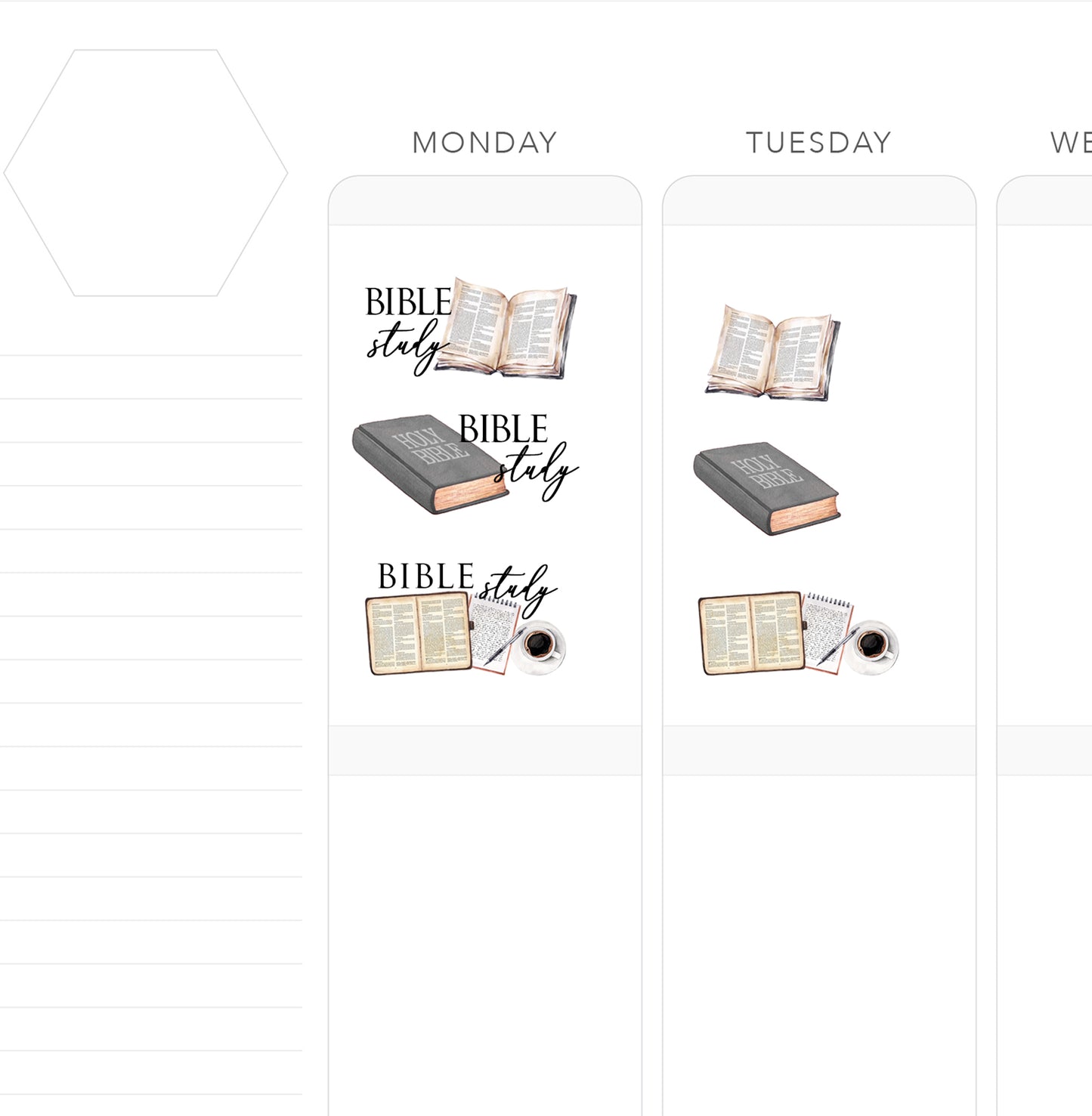 BIBLE STUDY ICON // Watercolor Icons