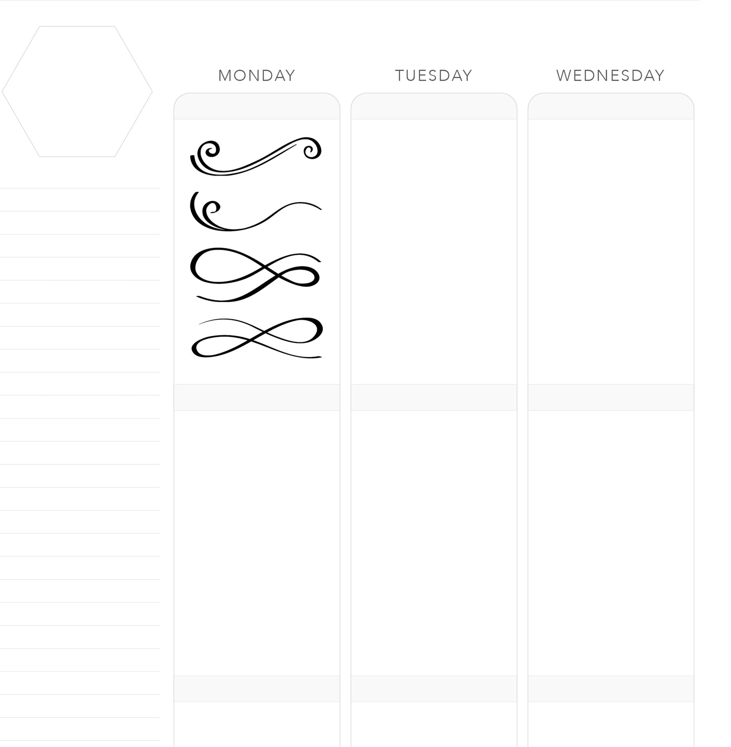 FLOURISHES 2 // Foil-Ready Planner Stickers