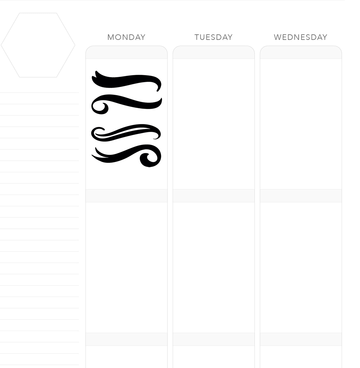 THICK FLOURISHES // Foil-Ready Planner Stickers