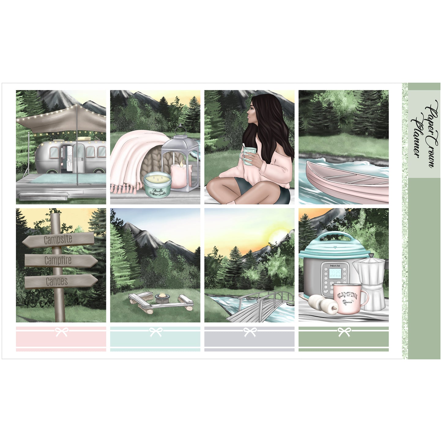 CAMPING // Weekly Planner Stickers