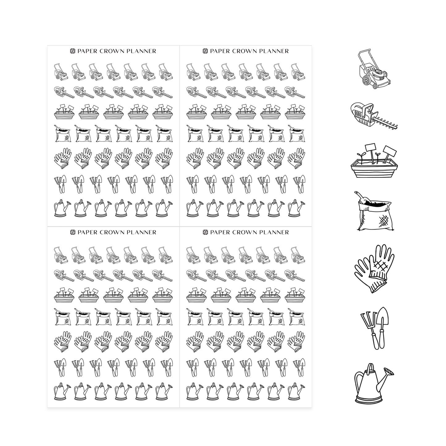 GARDENING // Foil-Ready Icons