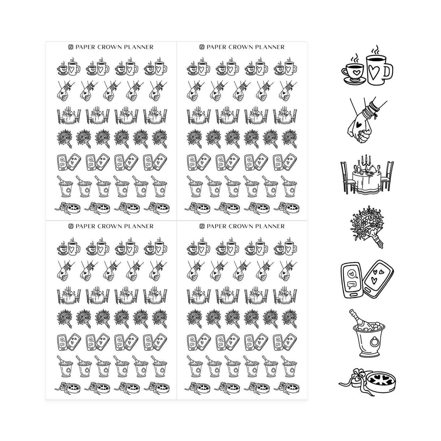 DATE // Foil-Ready Icons