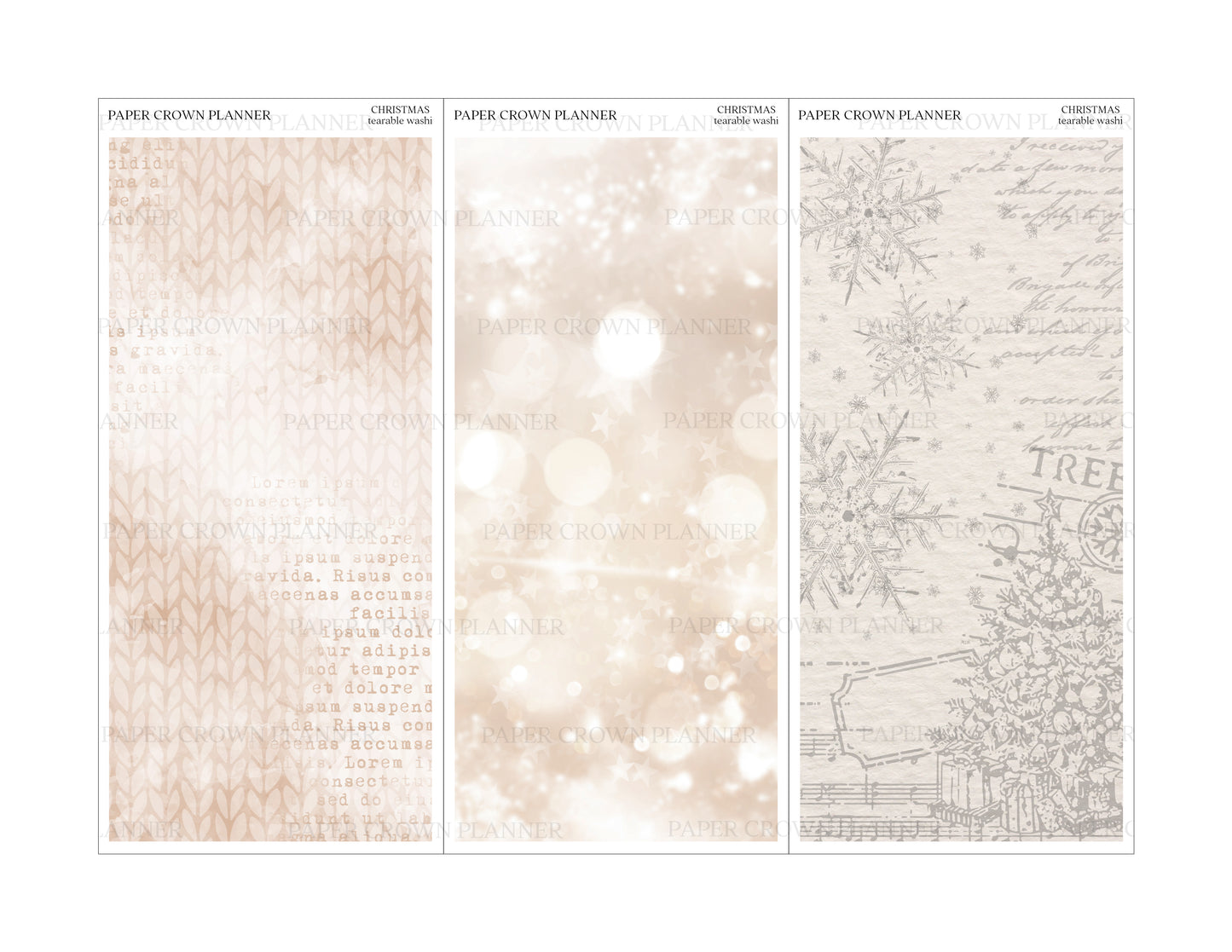 CHRISTMAS // Tearable Washi