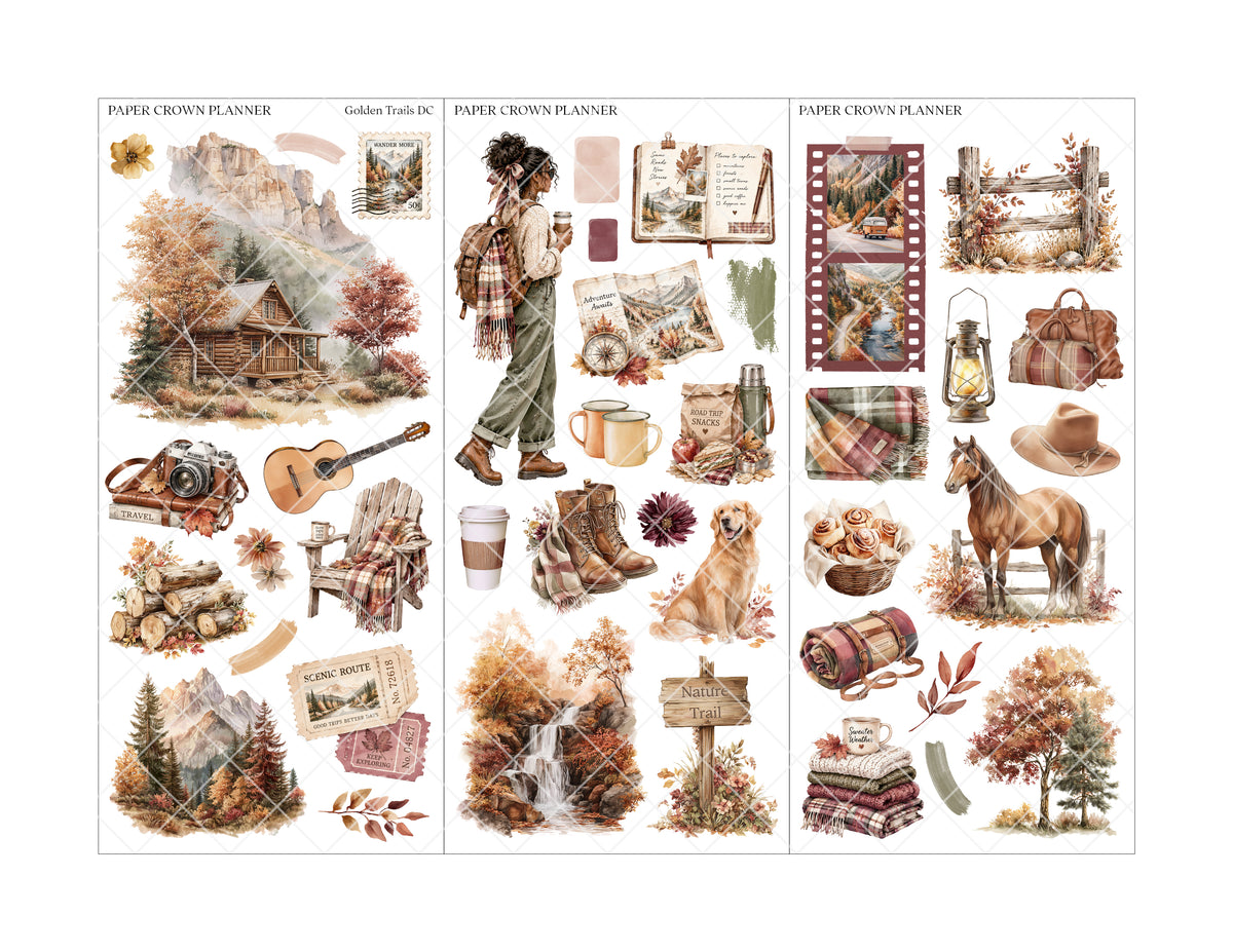 GOLDEN TRAILS // Deco Kit