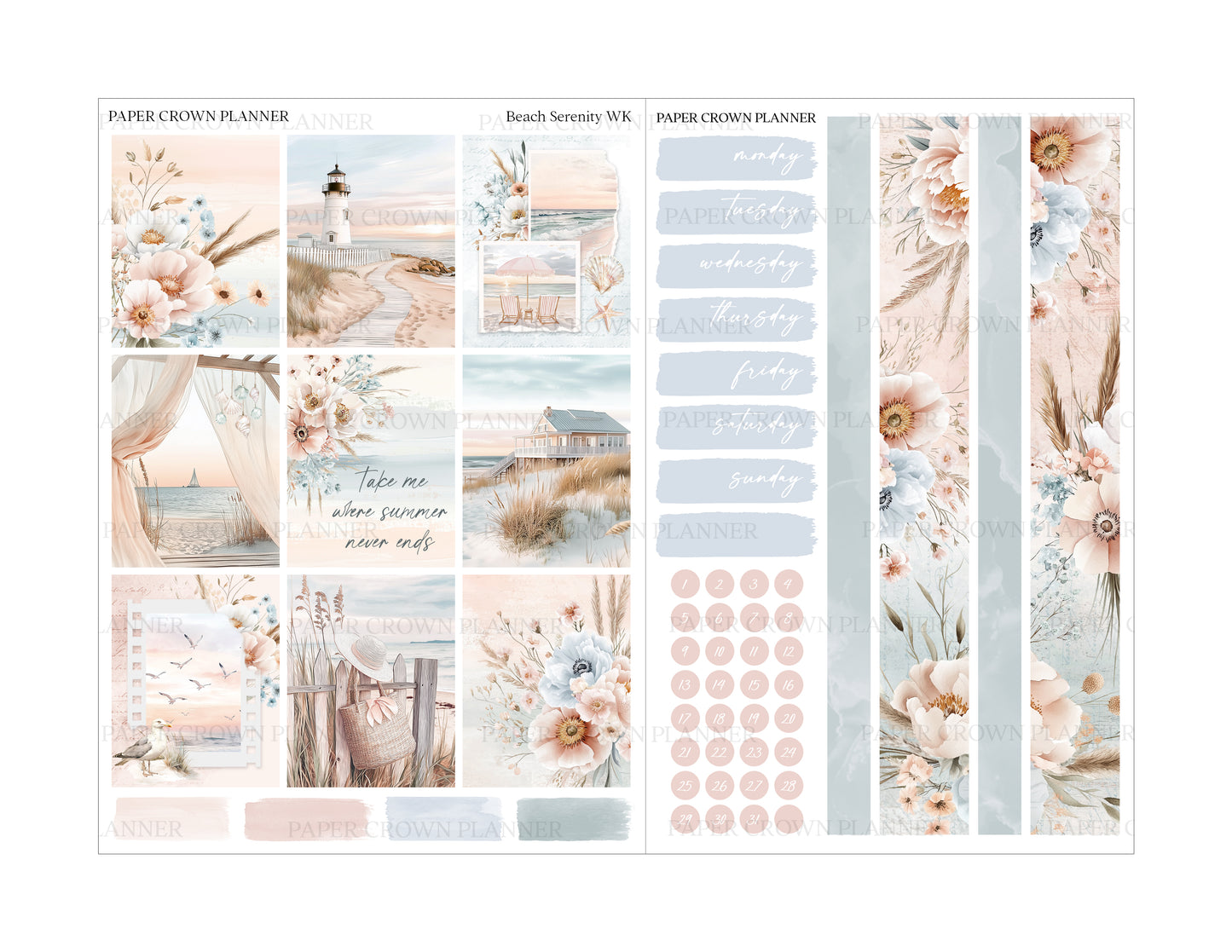BEACH SERENITY // Weekly Kit