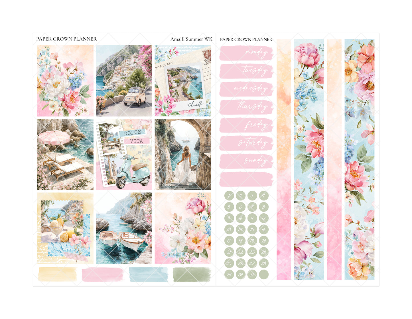 AMALFI SUMMER // Weekly Kit