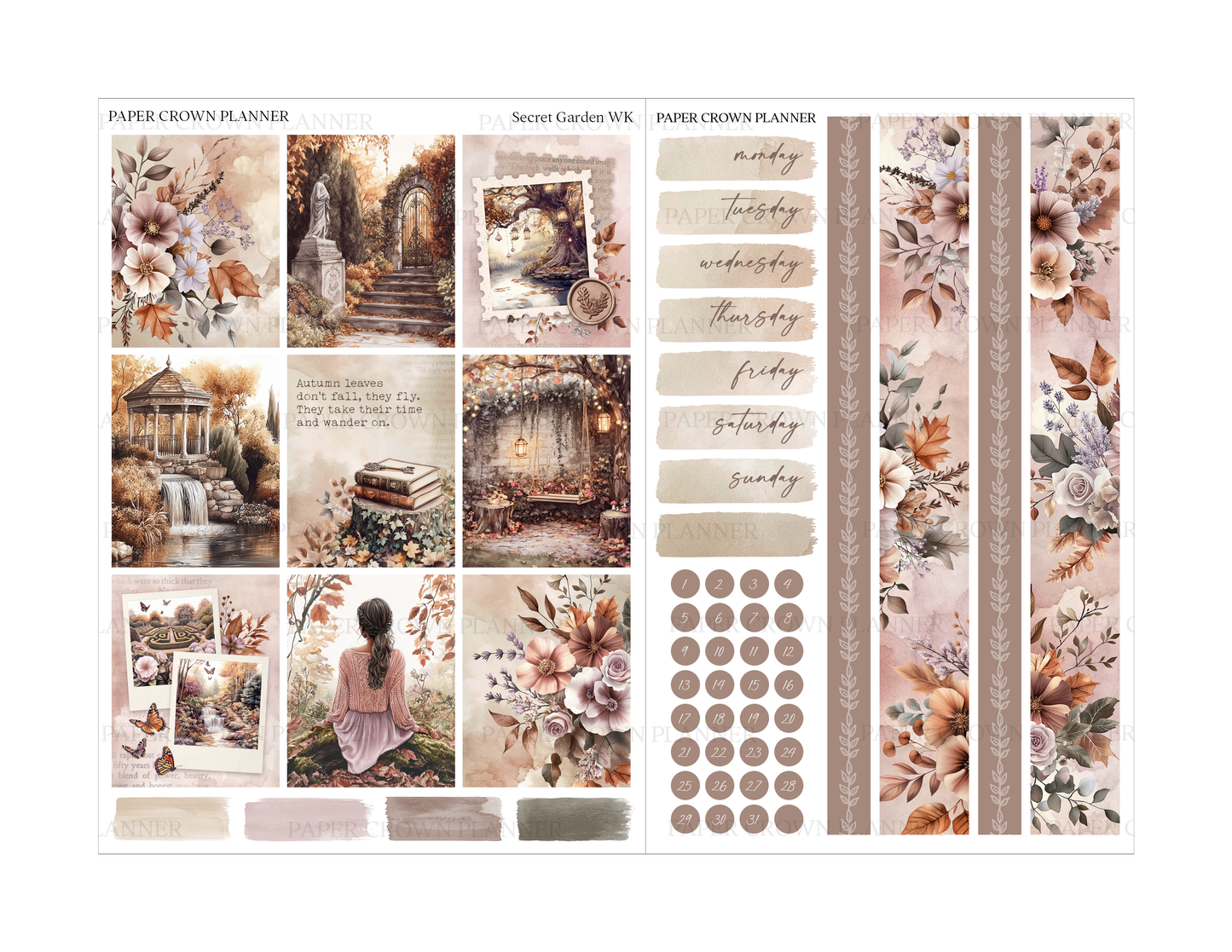 SECRET GARDEN // Weekly Kit