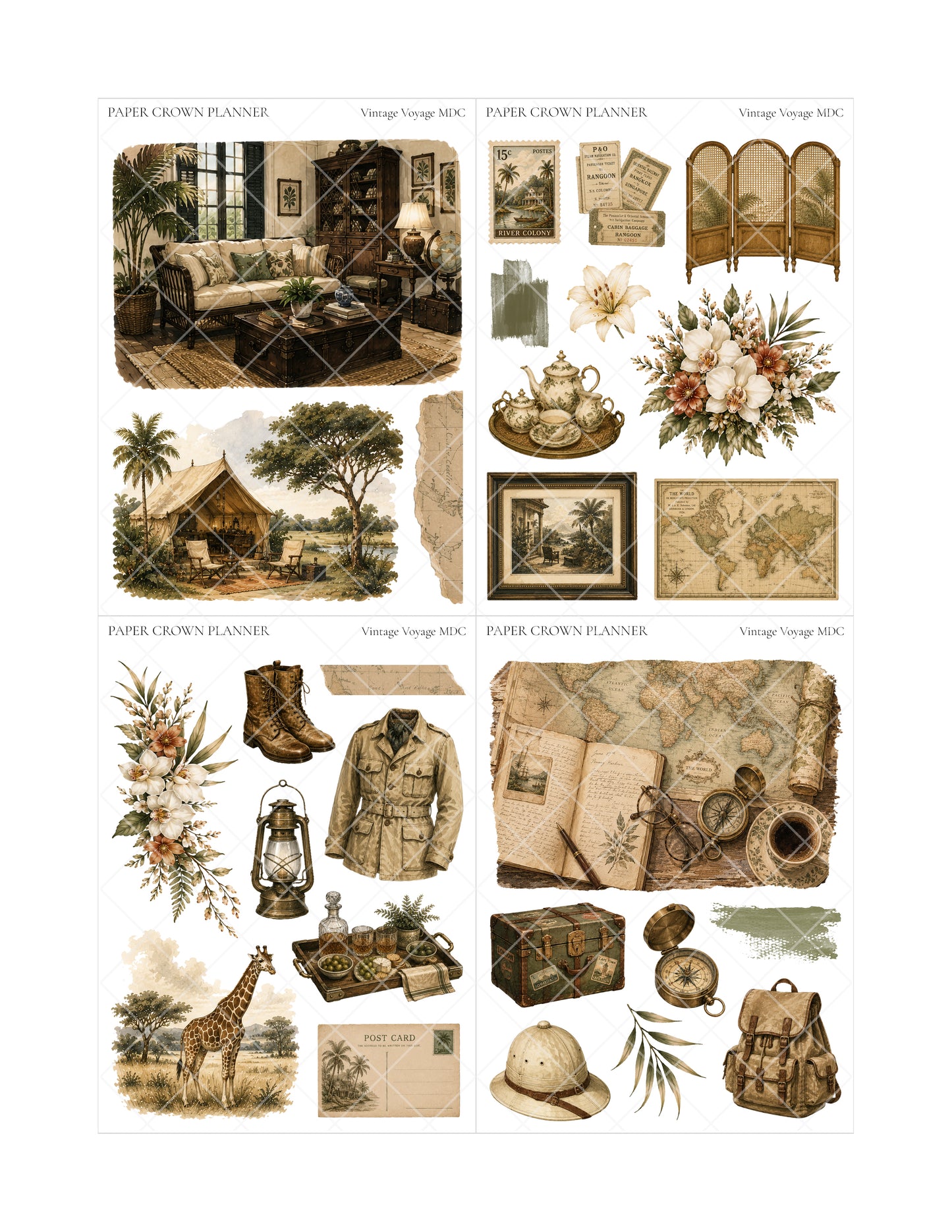 VINTAGE VOYAGE // Mini Deco Kit
