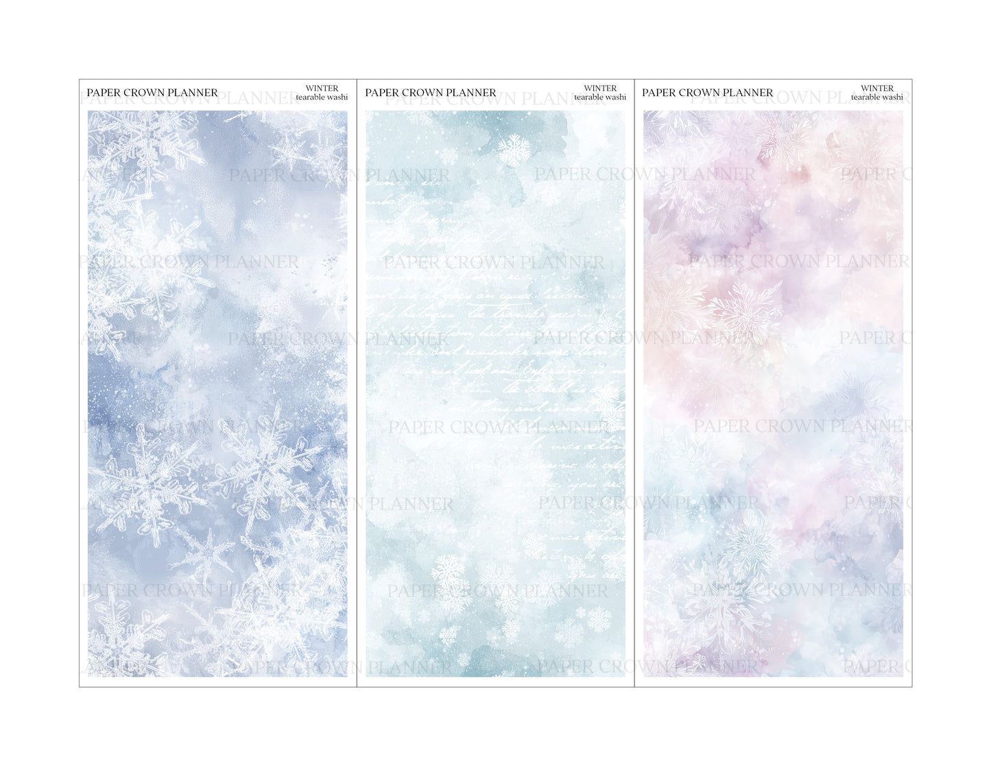 WINTER // Tearable Washi