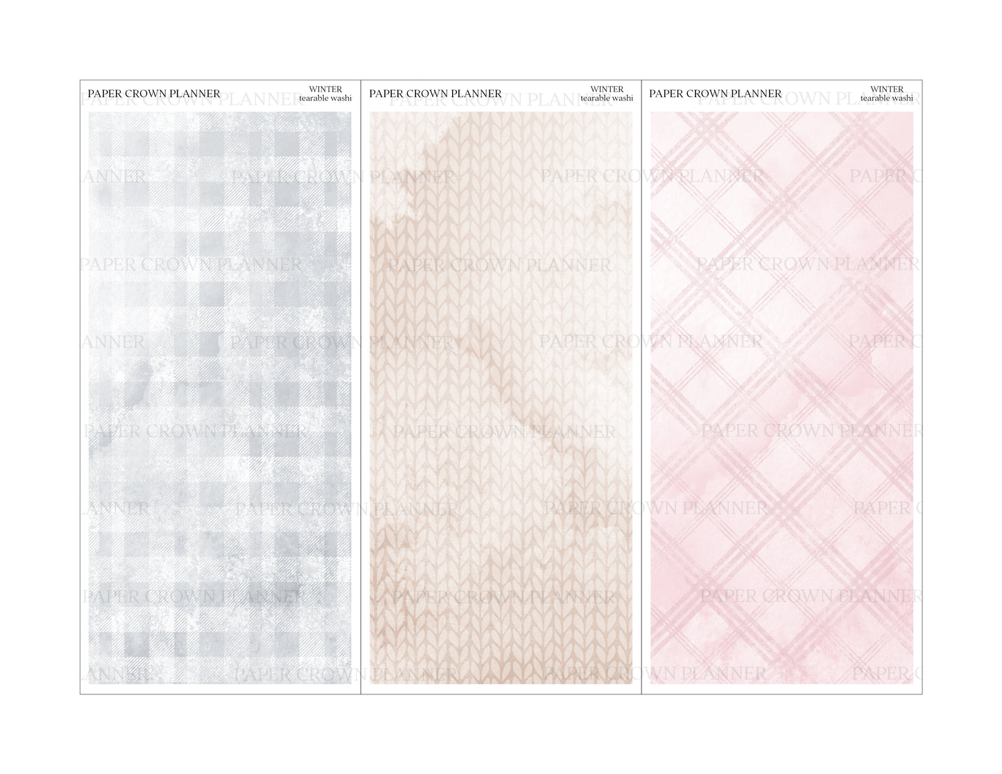 WINTER // Tearable Washi