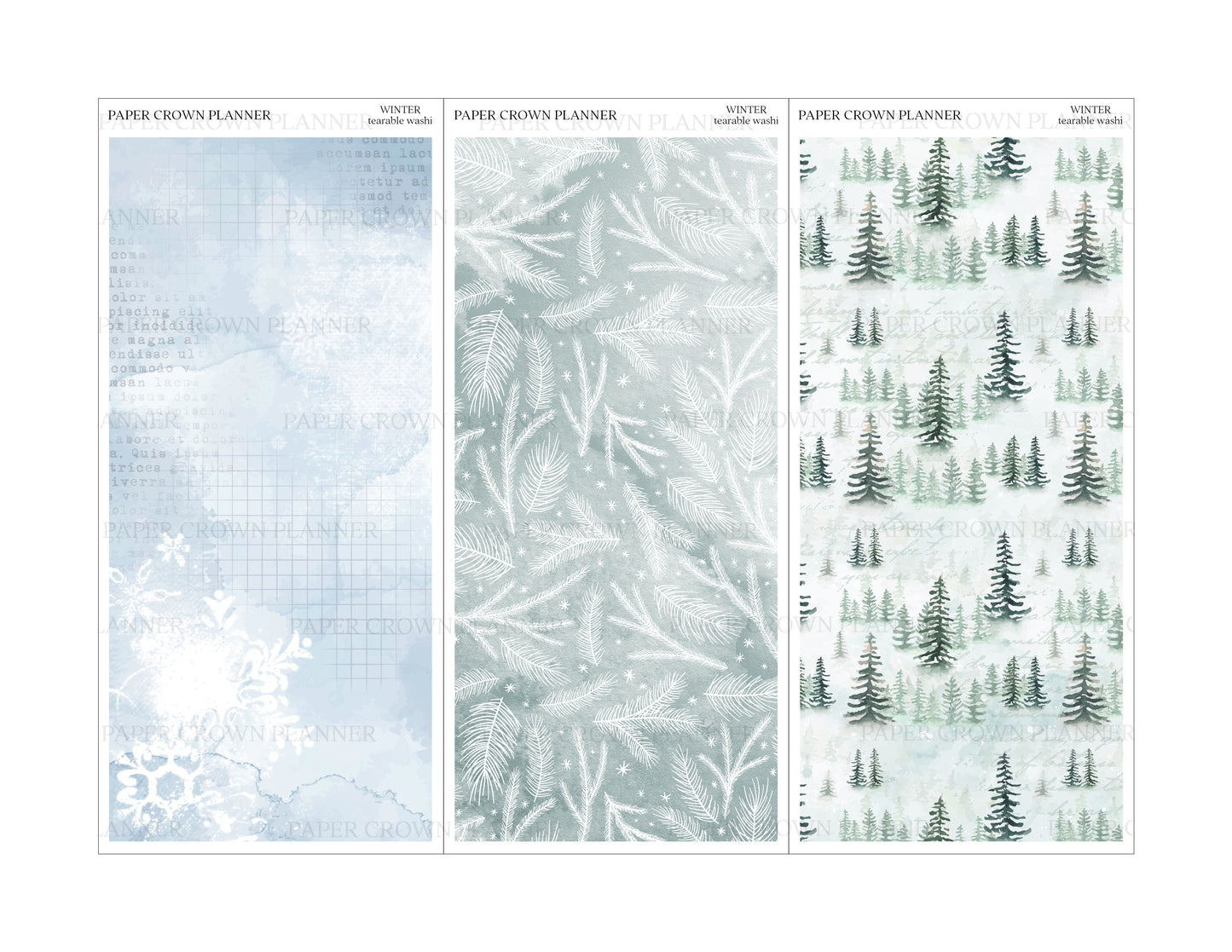 WINTER // Tearable Washi