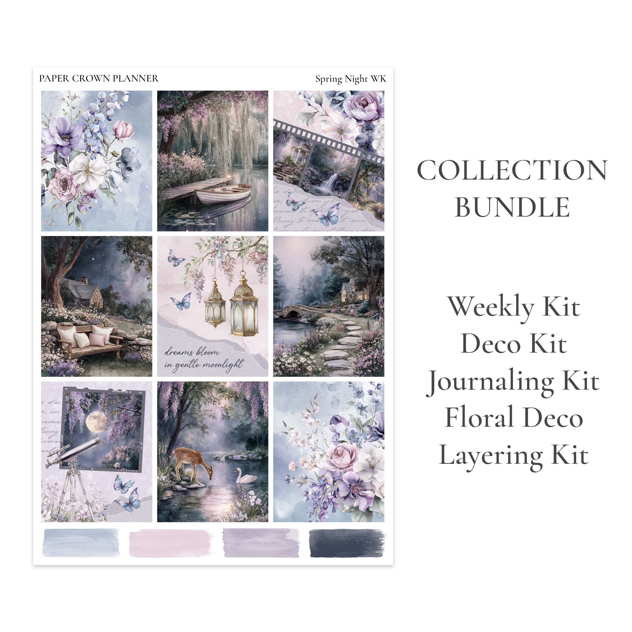 SPRING NIGHT // Collection Bundle – Paper Crown Planner
