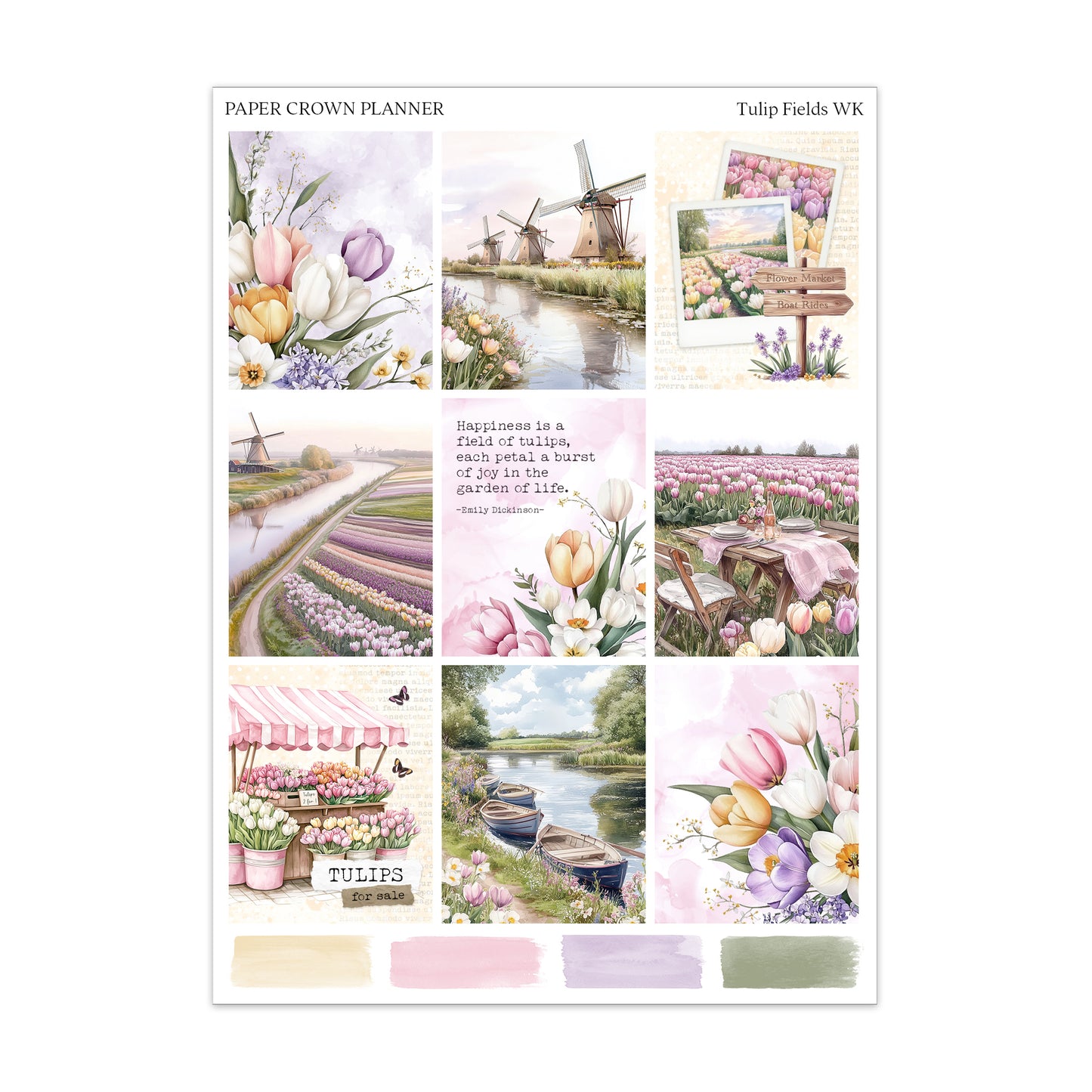 TULIP FIELDS // Weekly Kit