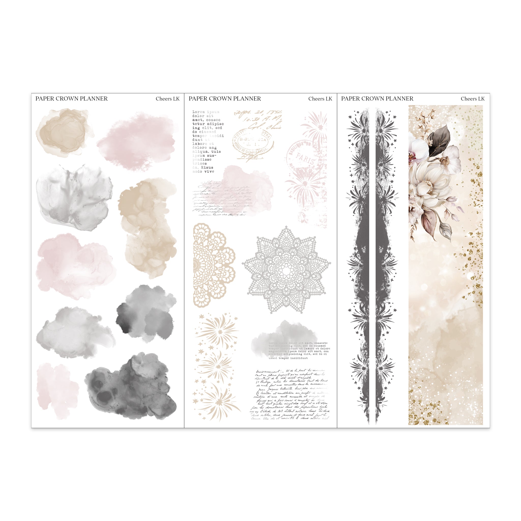 CHEERS // Layering Kit – Paper Crown Planner