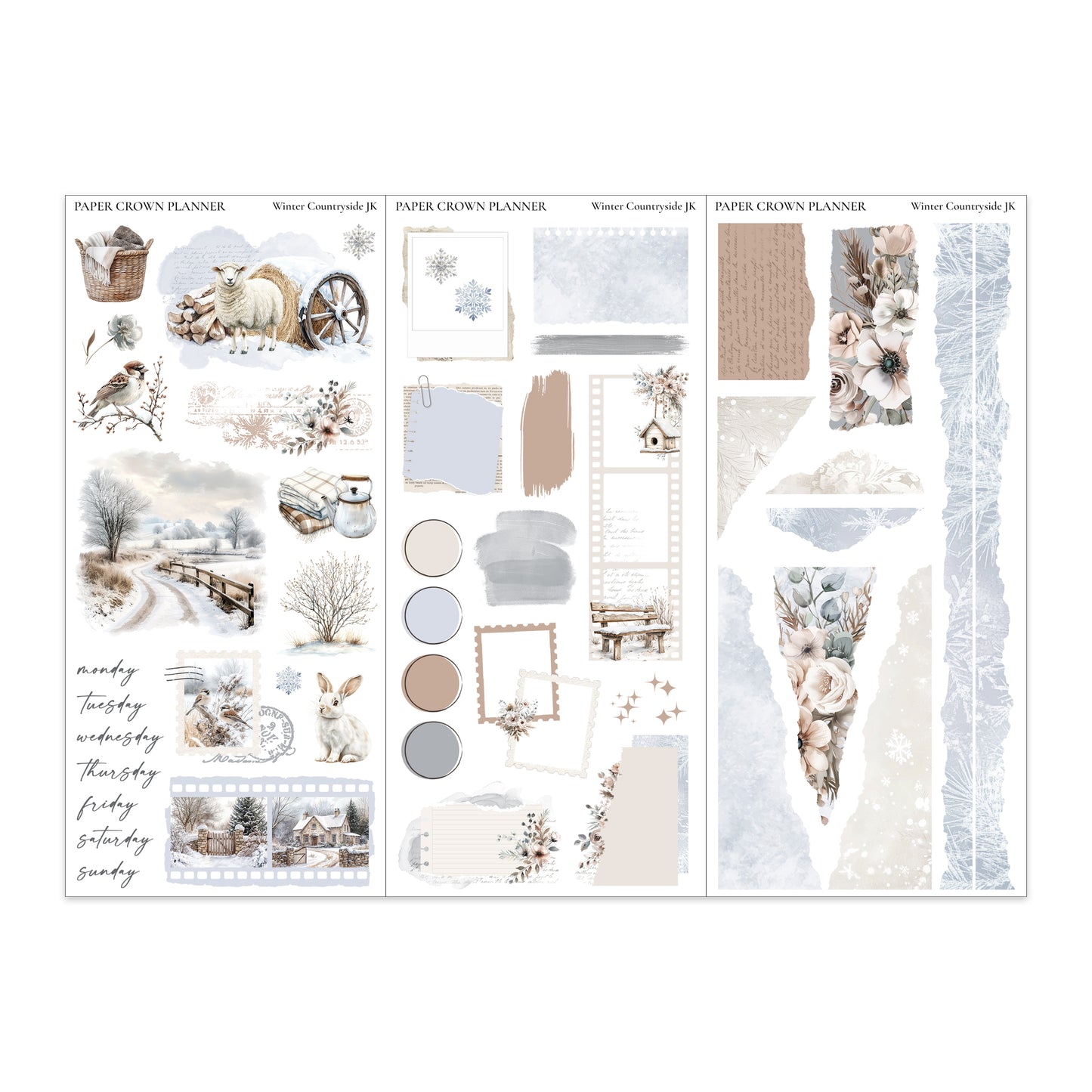 WINTER COUNTRYSIDE // Journaling Kit