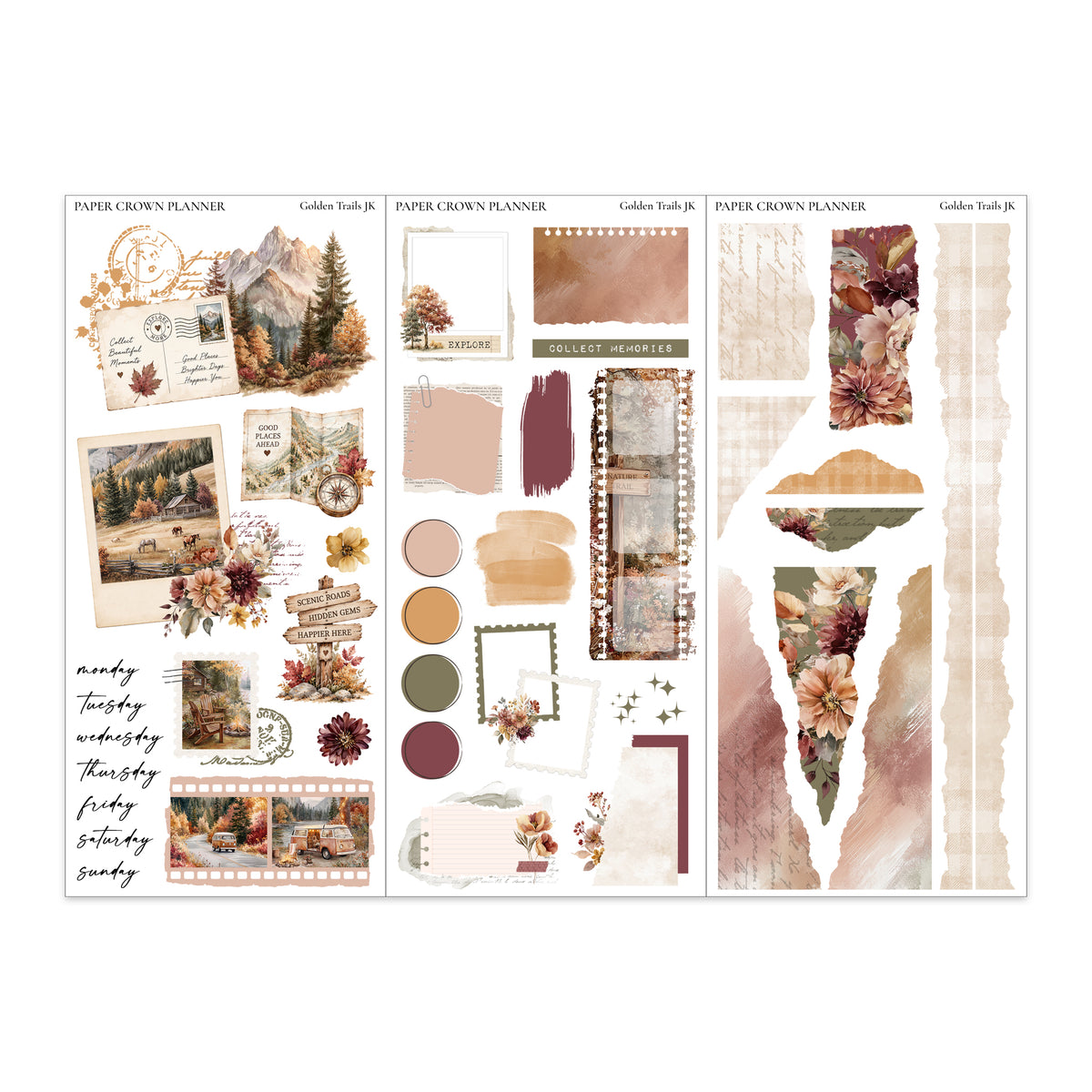 GOLDEN TRAILS // Journaling Kit
