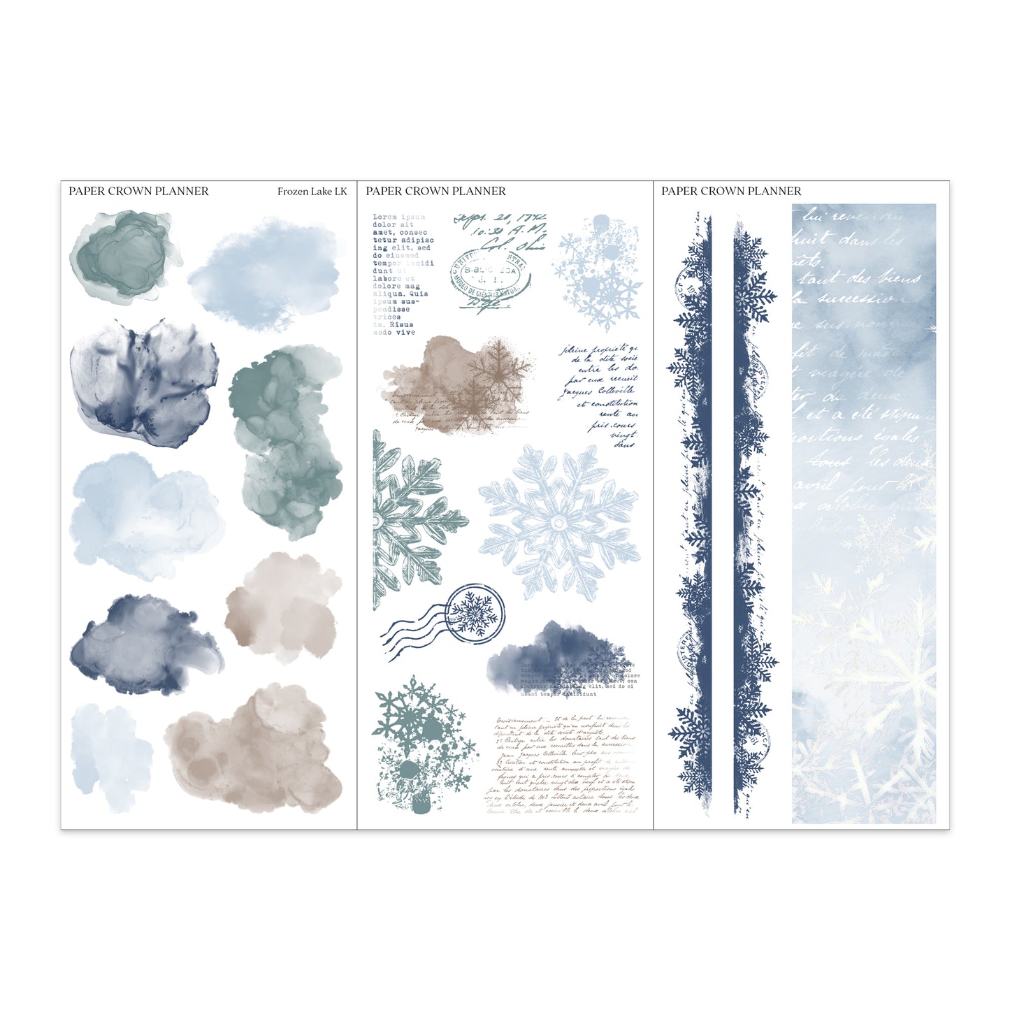 FROZEN LAKE // Layering Kit