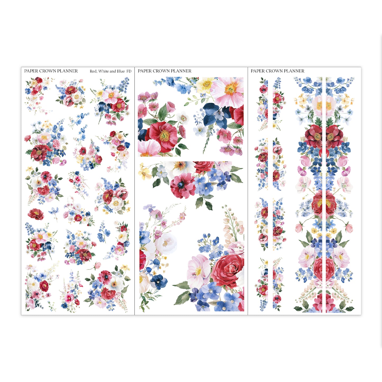 RED, WHITE AND BLUE // Floral Deco