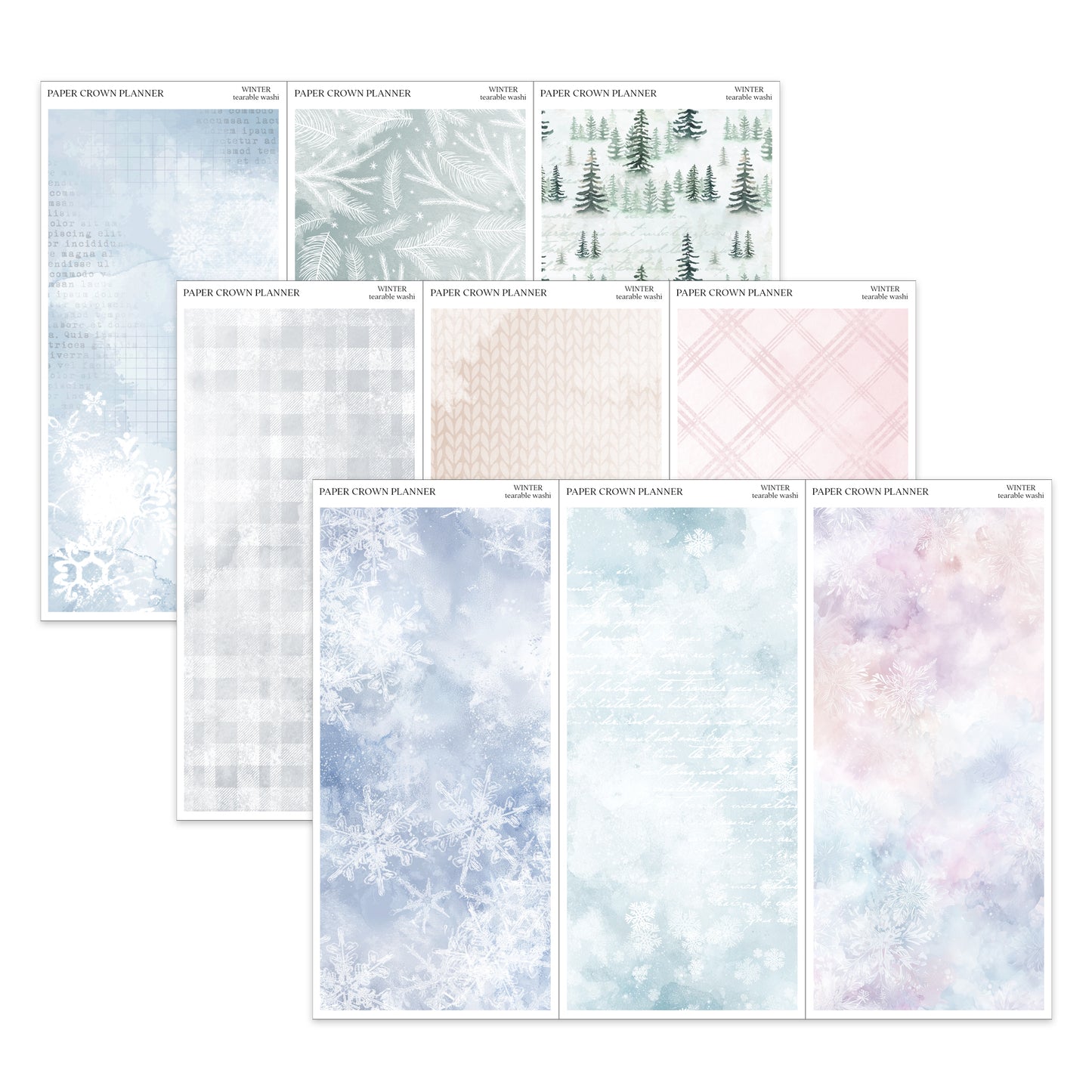 WINTER // Tearable Washi