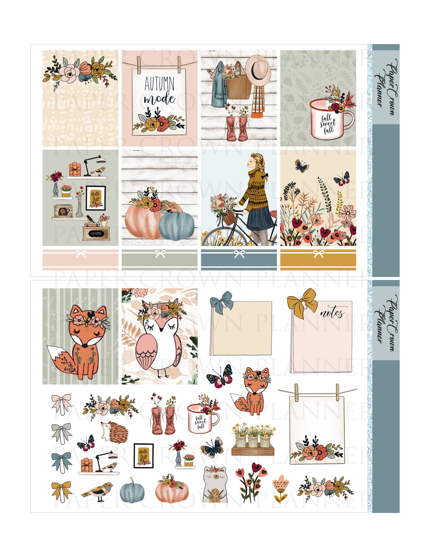 AUTUMN MODE // Weekly Planner Stickers