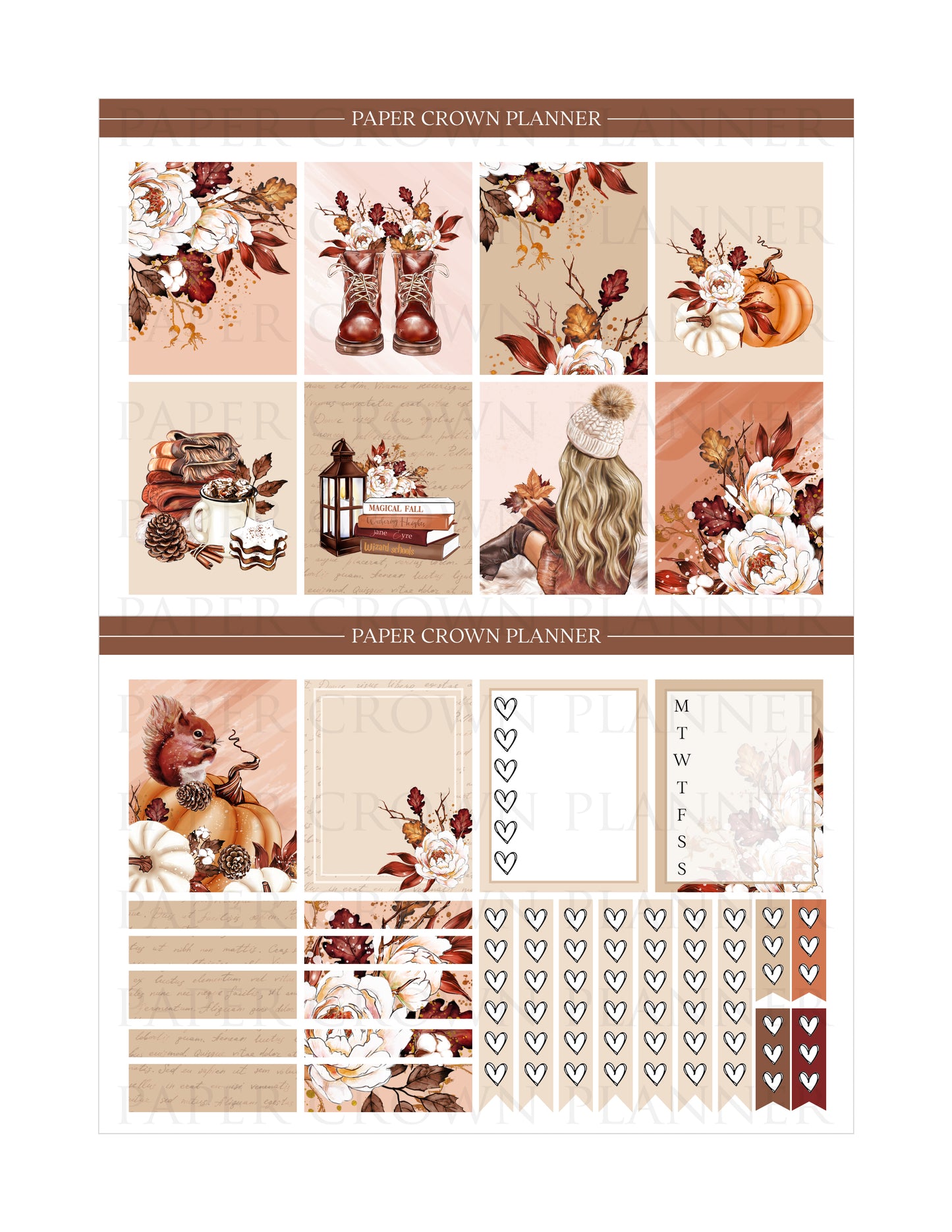 MAGICAL FALL // Weekly Planner Stickers