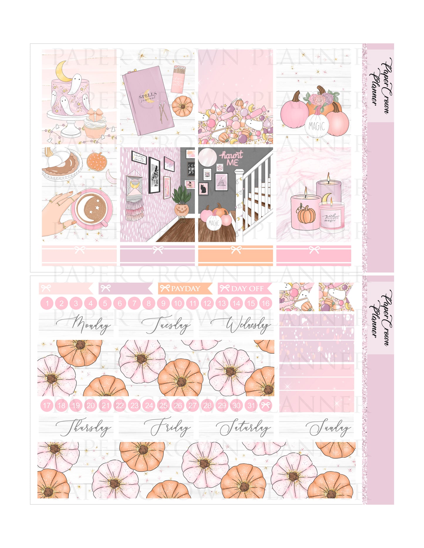 MOON MAGIC // Weekly Planner Stickers