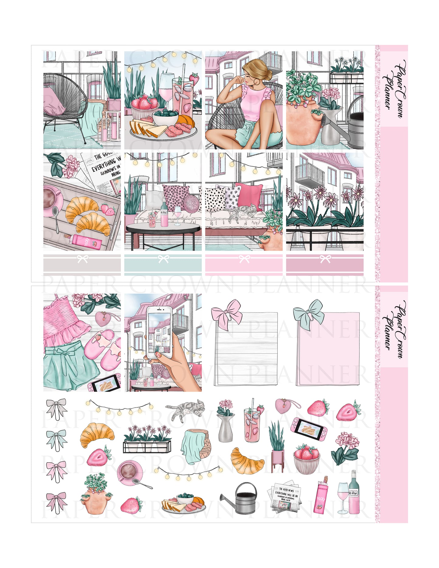 BALCONY DREAMS // Weekly Planner Stickers