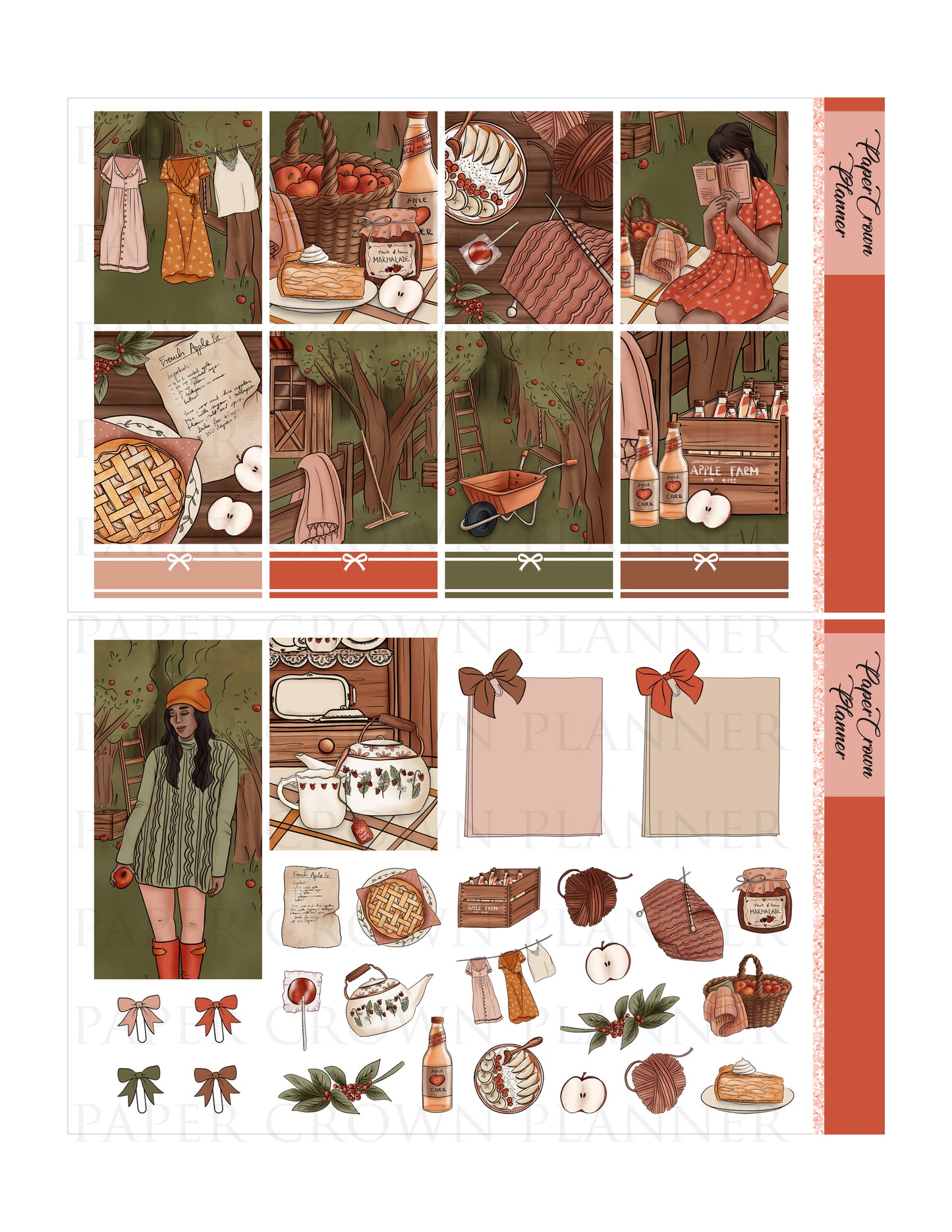 APPLE PICKING // Weekly Planner Stickers