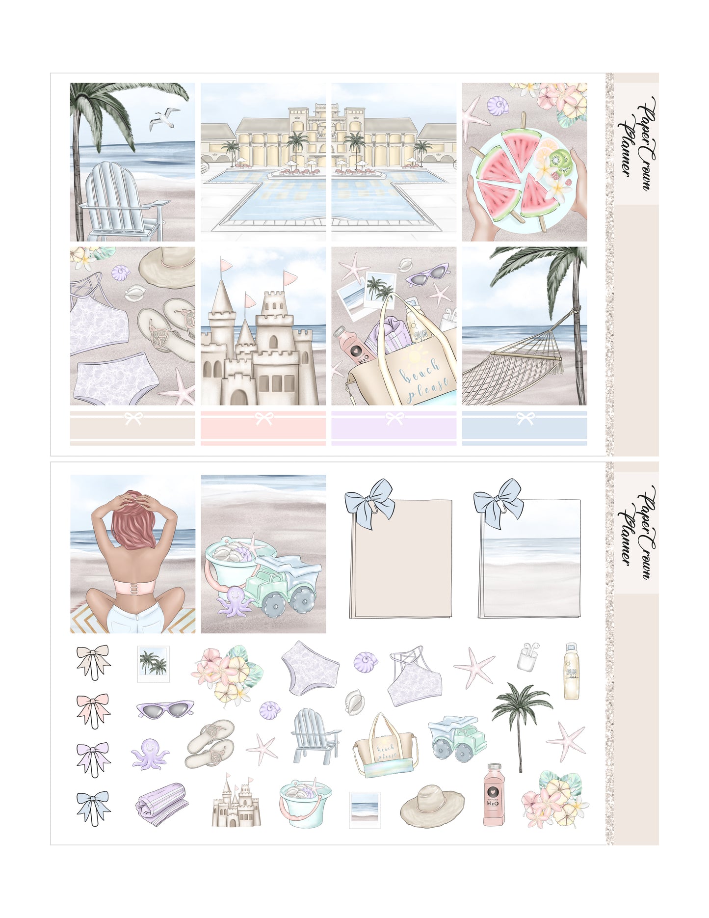 RESORT // Weekly Planner Stickers