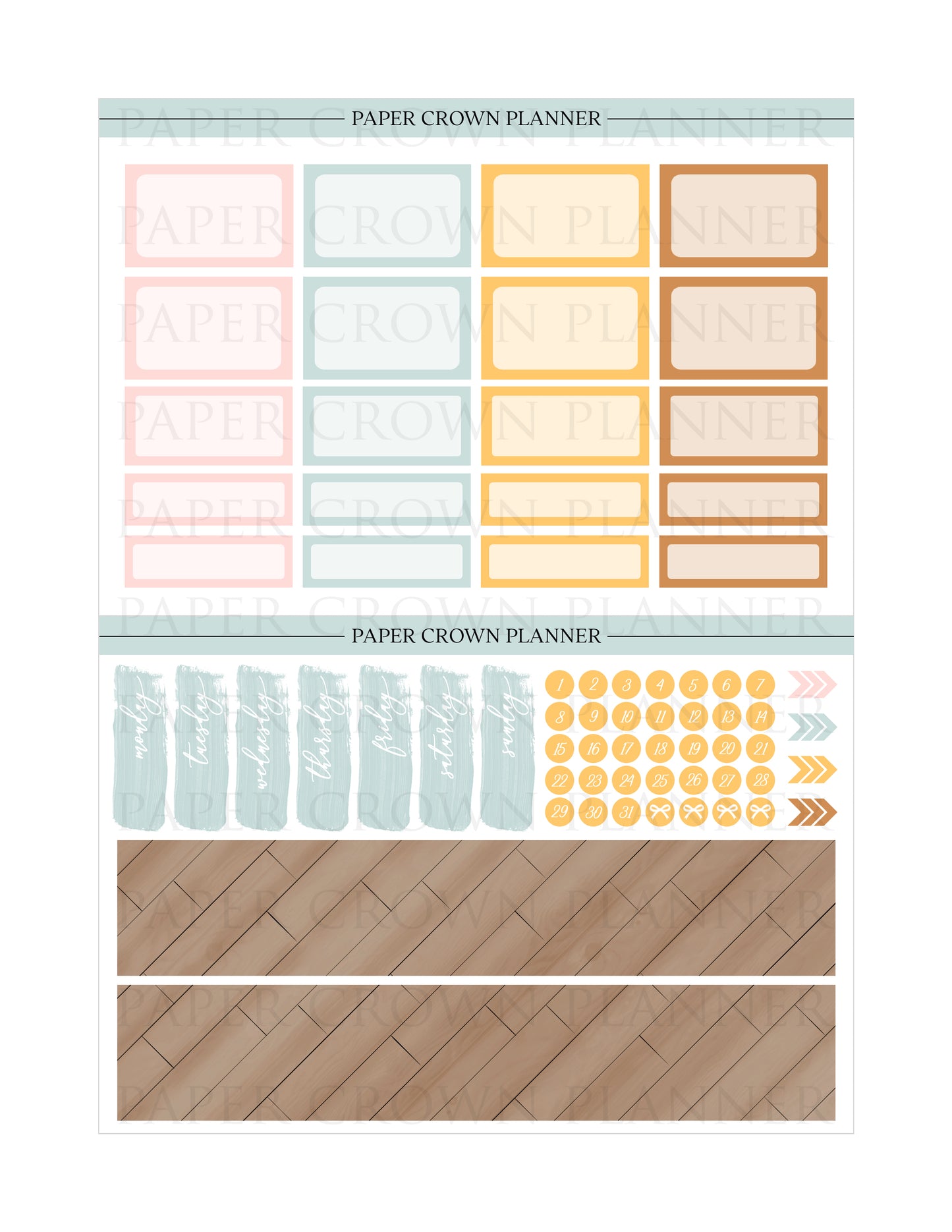HAPPY SPACES // Weekly Planner Stickers