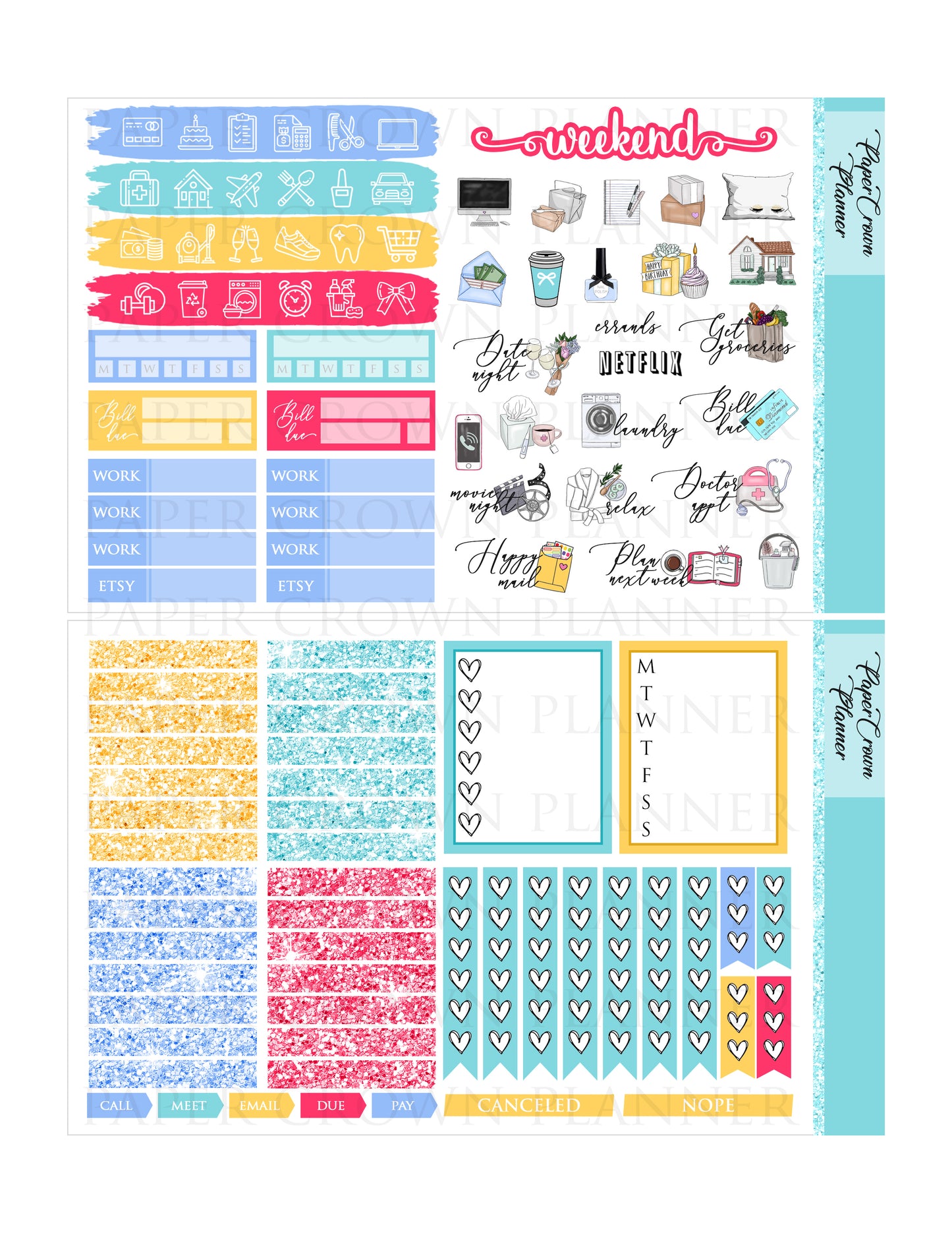 BAHAMA MAMA // Weekly Planner Stickers