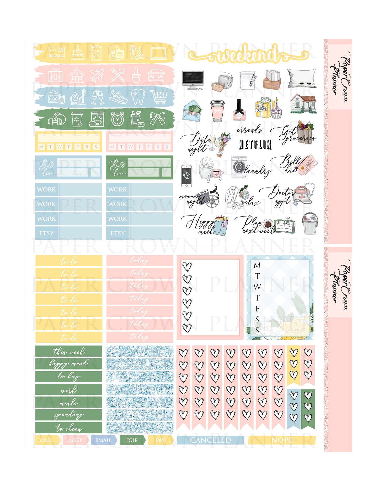 PICNIC // Weekly Planner Stickers