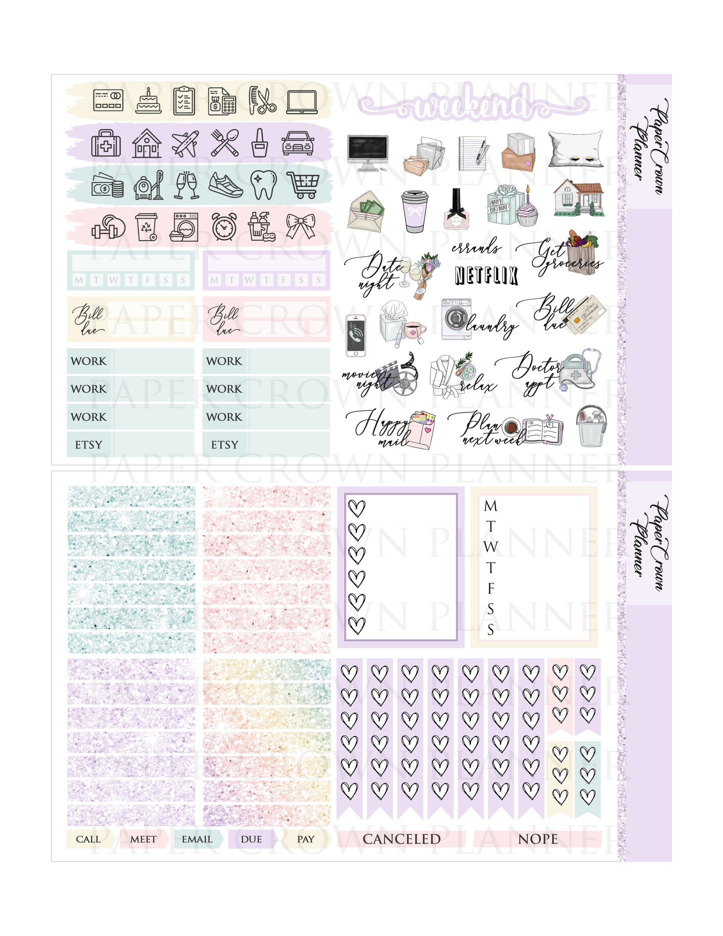 THIS IS HALLOWEEN // Weekly Planner Stickers